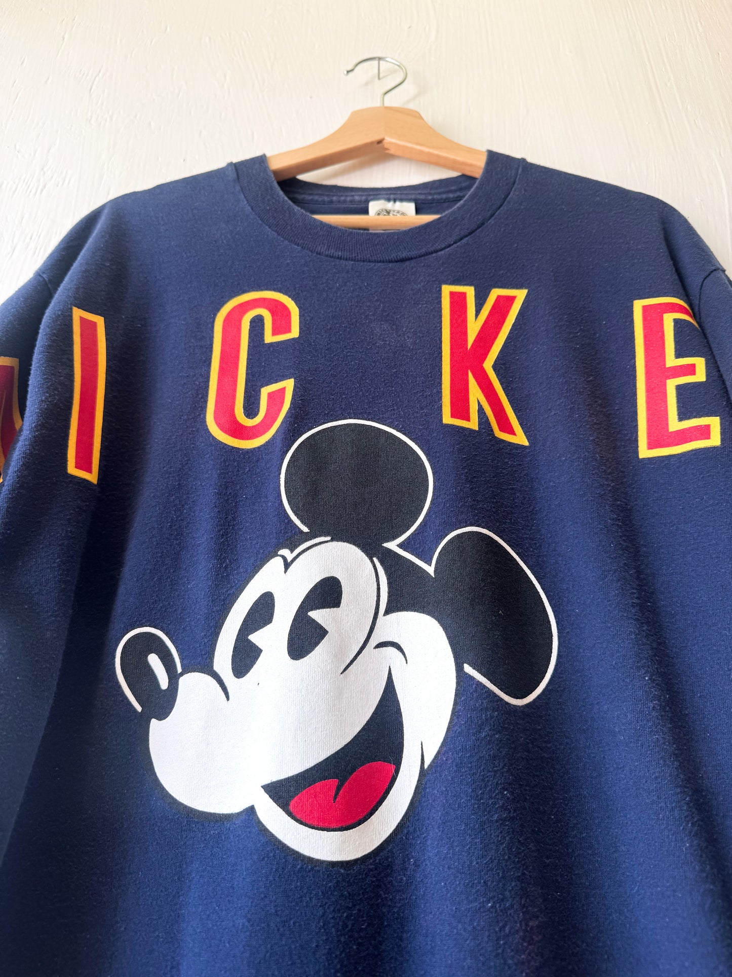VINTAGE 90’s Mickey Spell Out Tee - OS