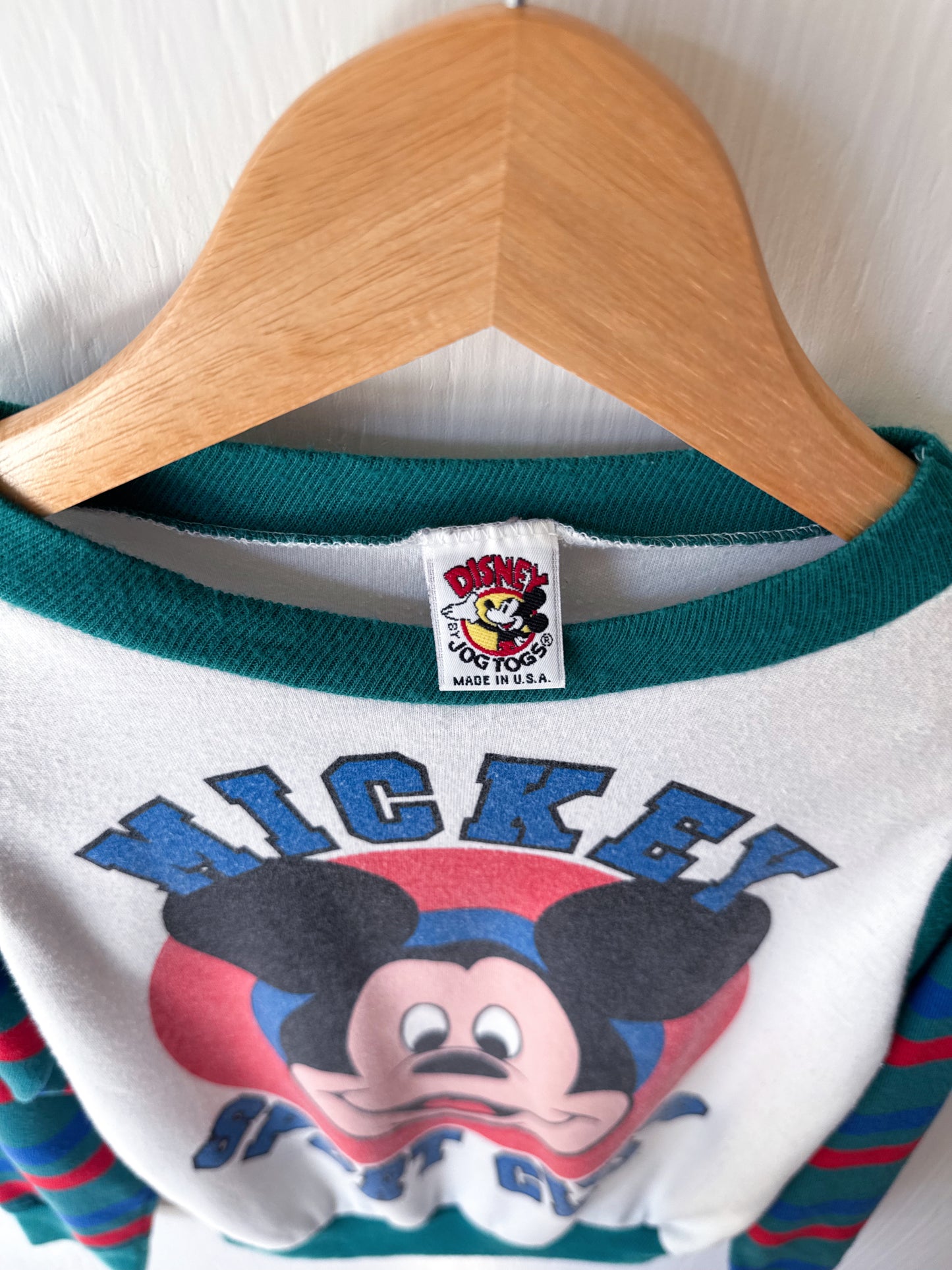 VINTAGE 80’s Mickey Sport Club Light Crewneck - Y5/6