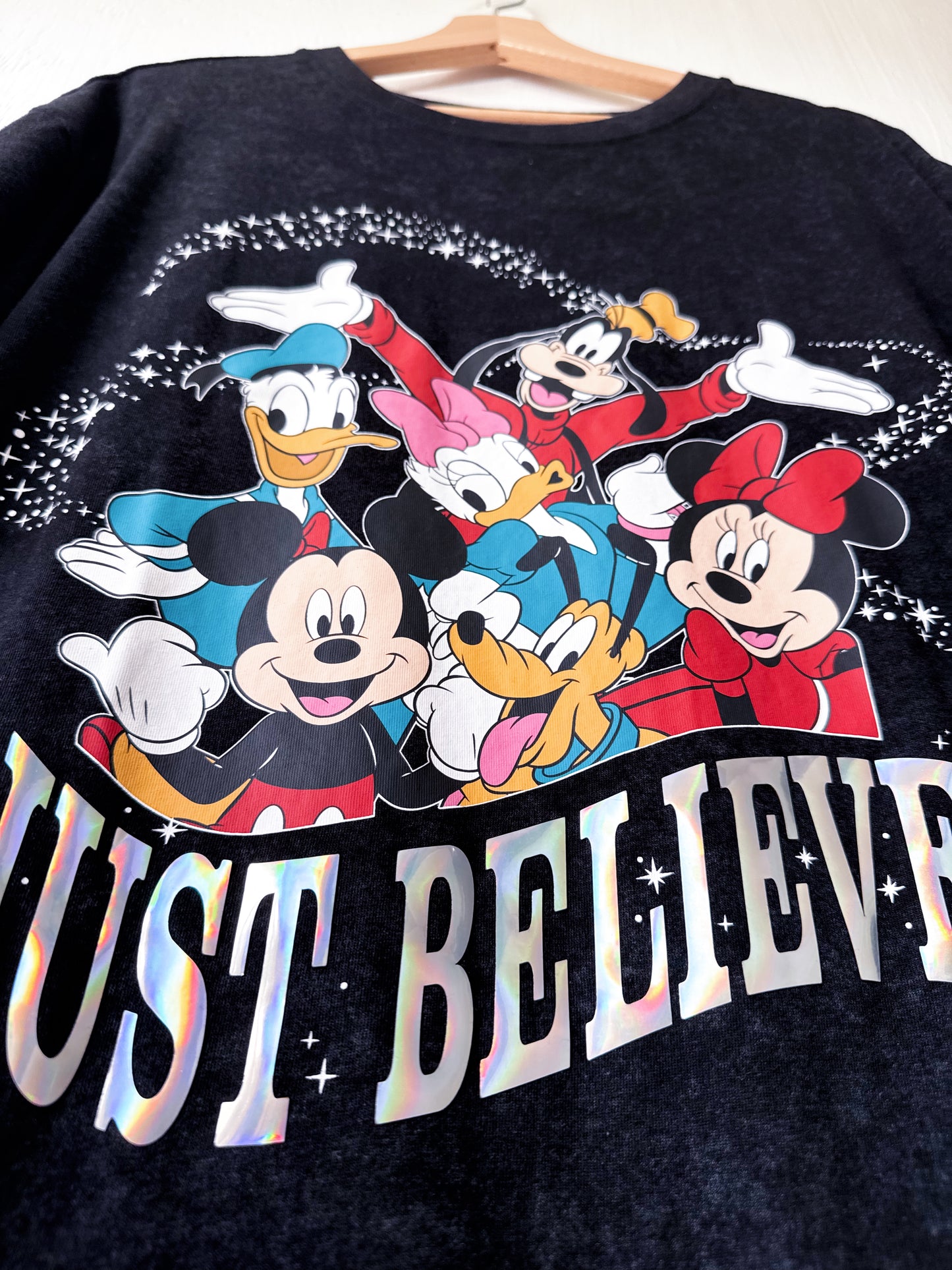 Just Believe Mickey + Co Sparkle Tee - 2X