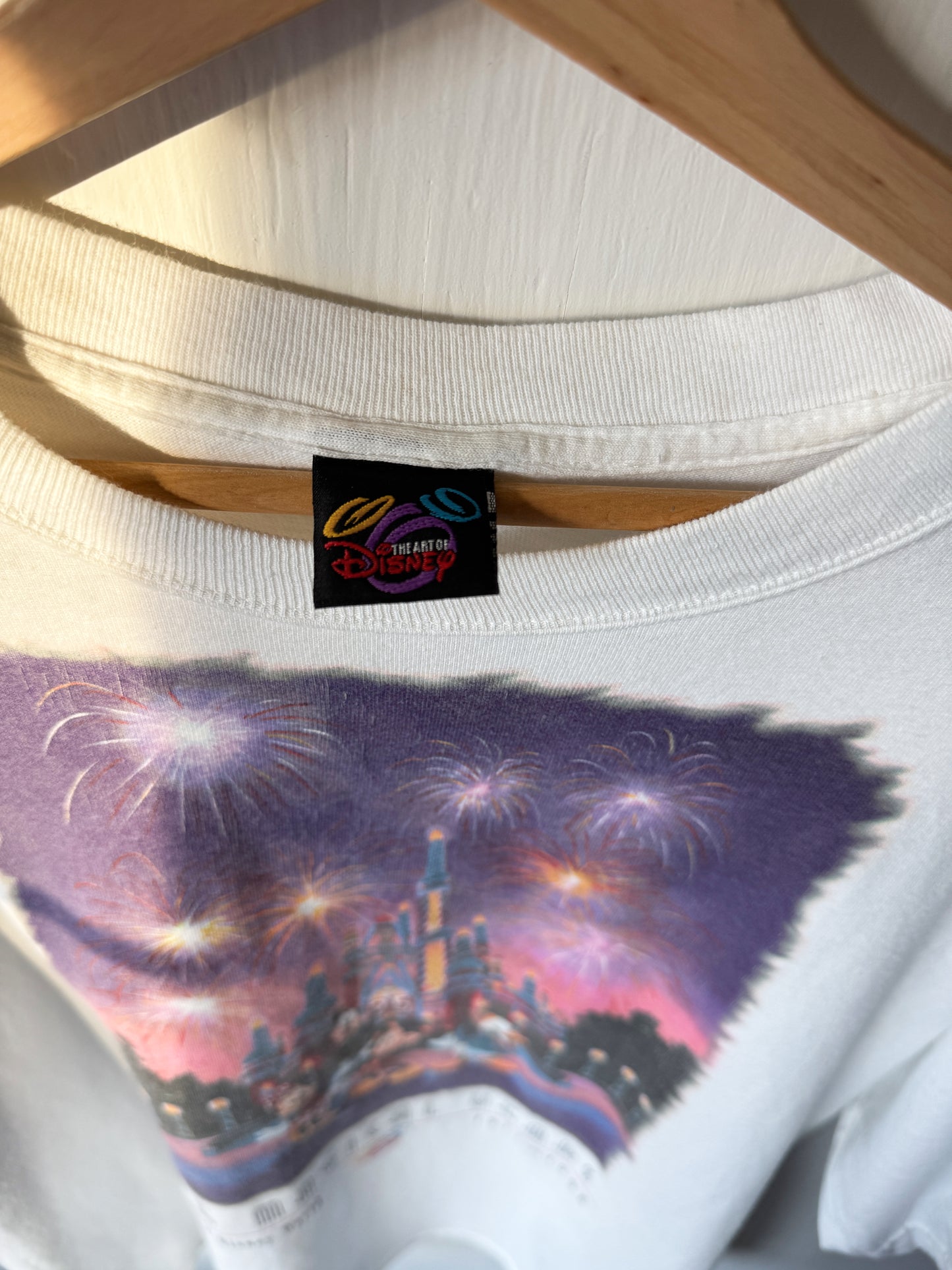 VINTAGE 1996 Cake Castle Fireworks Tee - XL