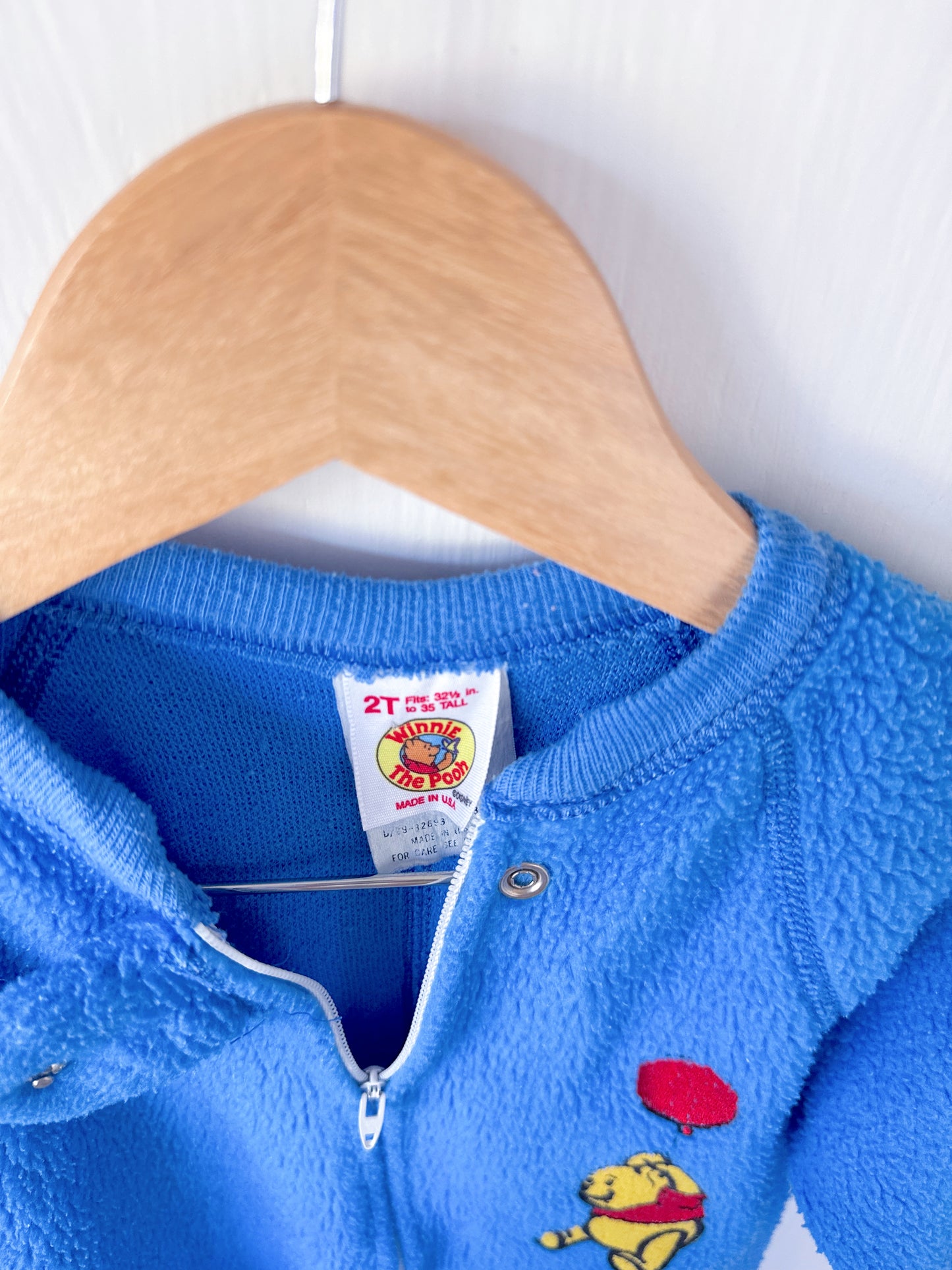 VINTAGE 80’s Pooh Footie PJ’s - 2T