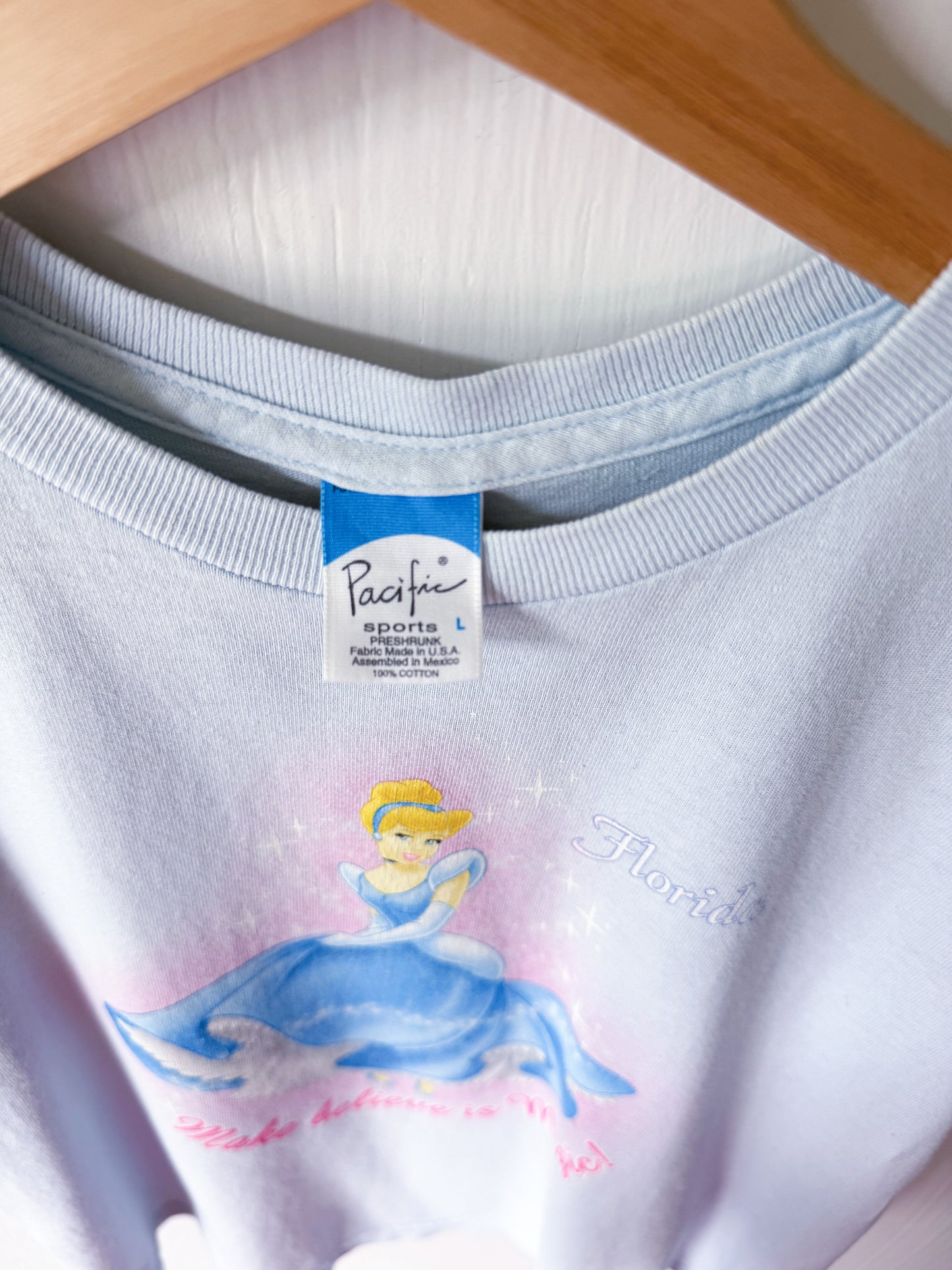 VINTAGE 90’s Cinderella Magic Baby Tee - XS (YL)