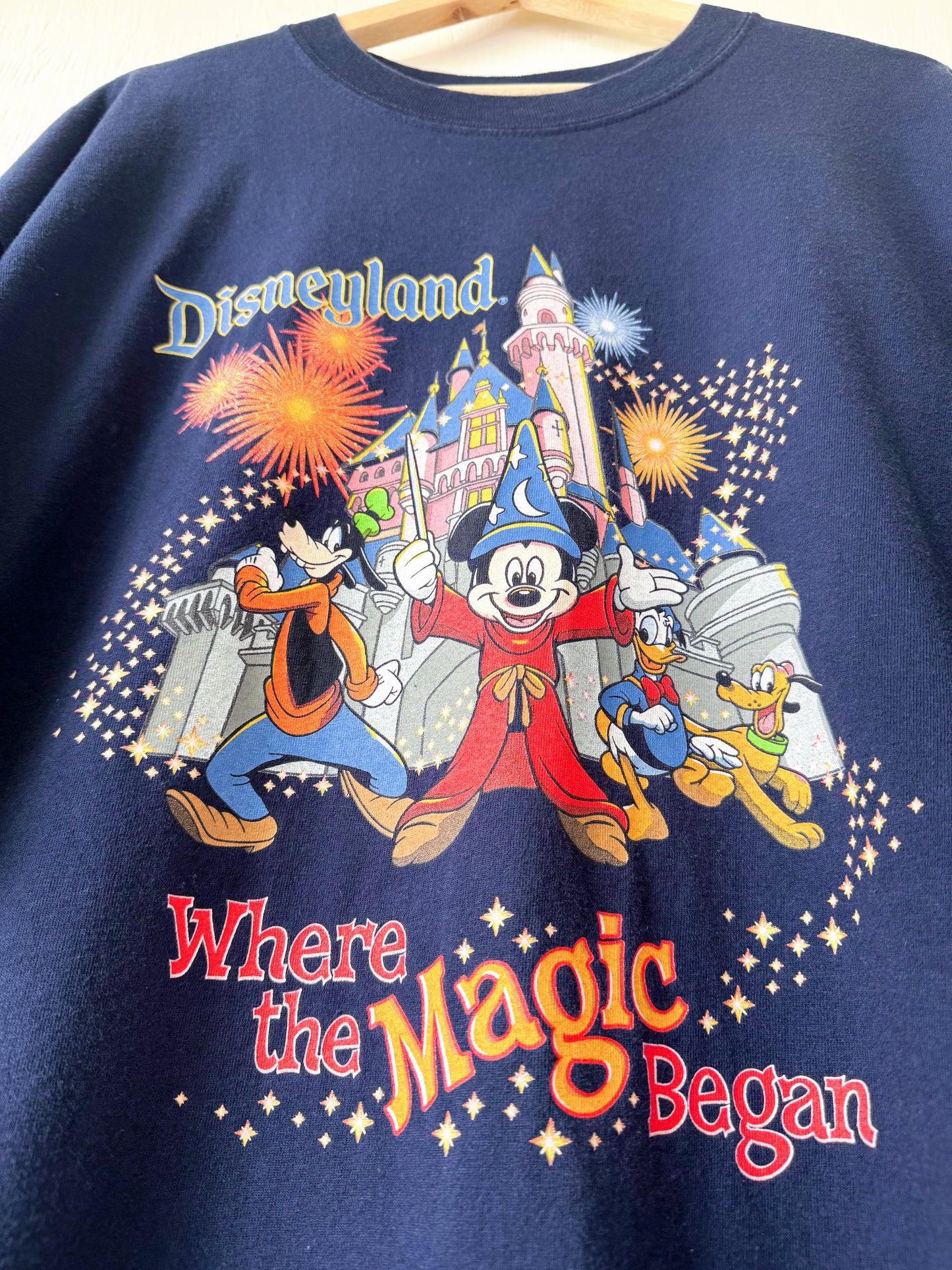 VINTAGE Disneyland Magic Begins Tee - 2X