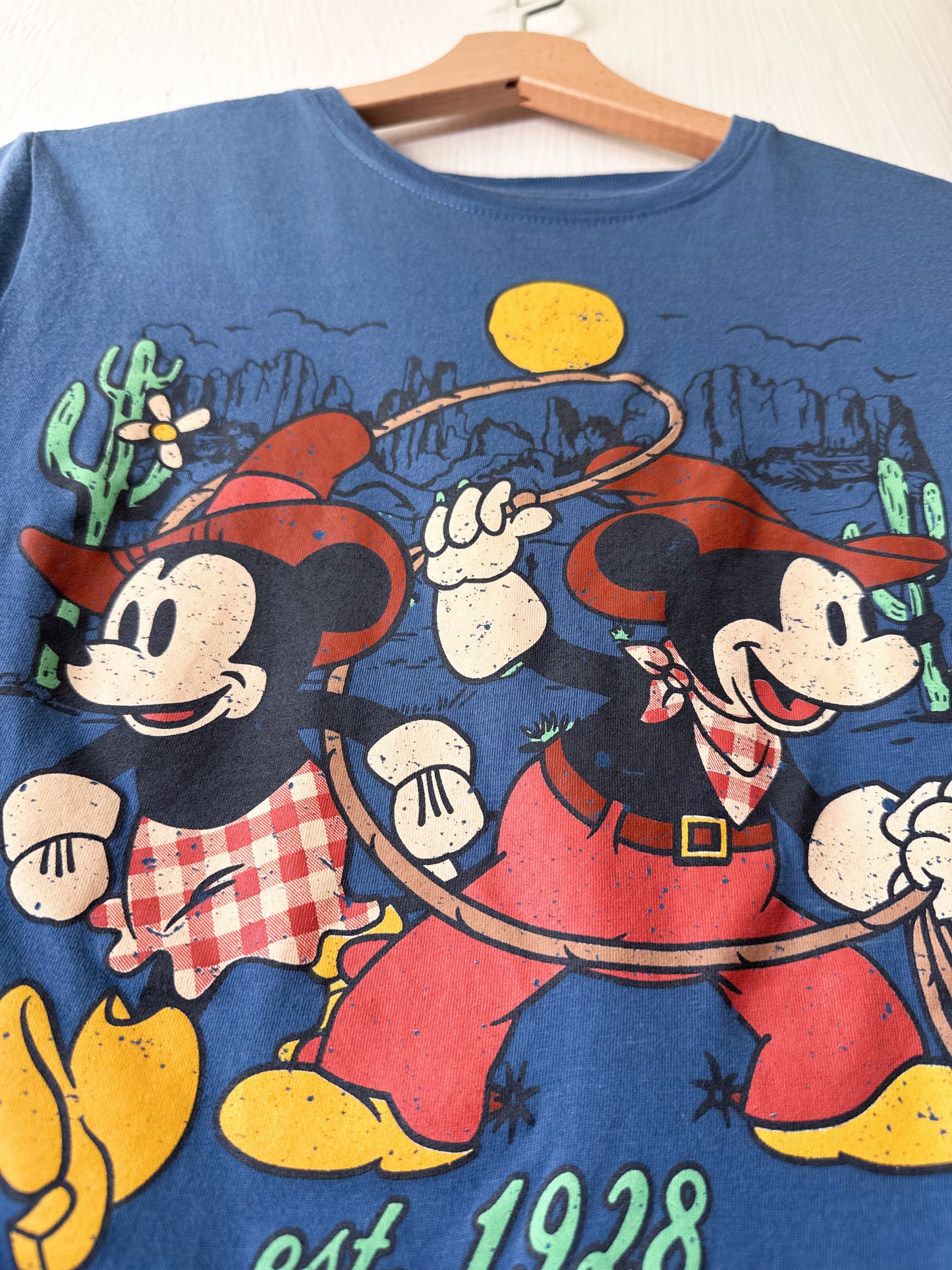 Cowboy Mickey Minnie Tee - L
