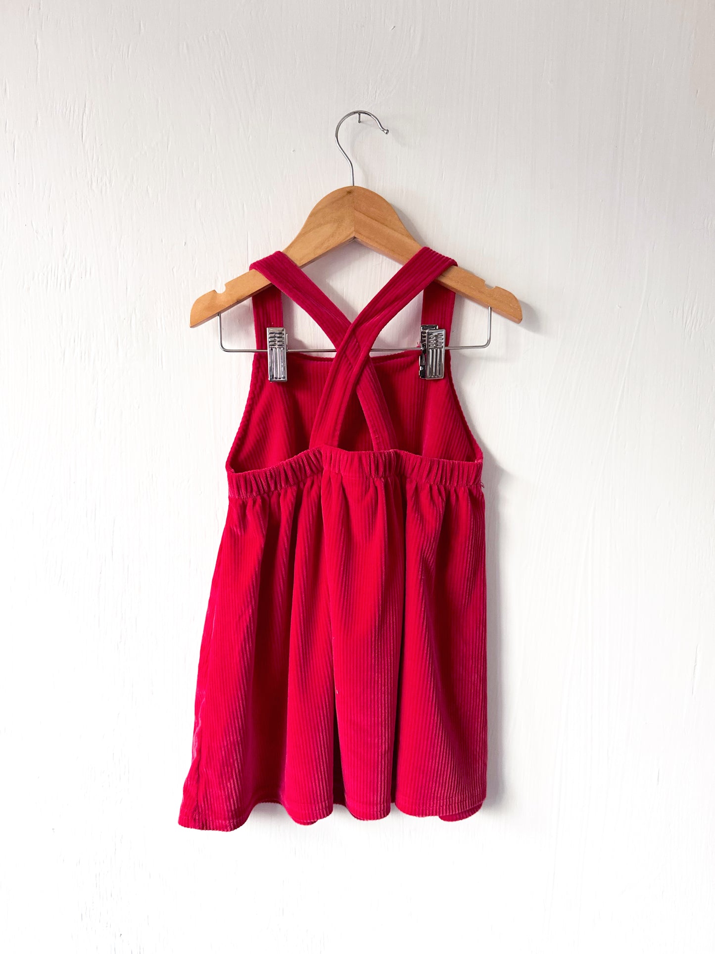 Santa Minnie Ribbed Dress - 3T