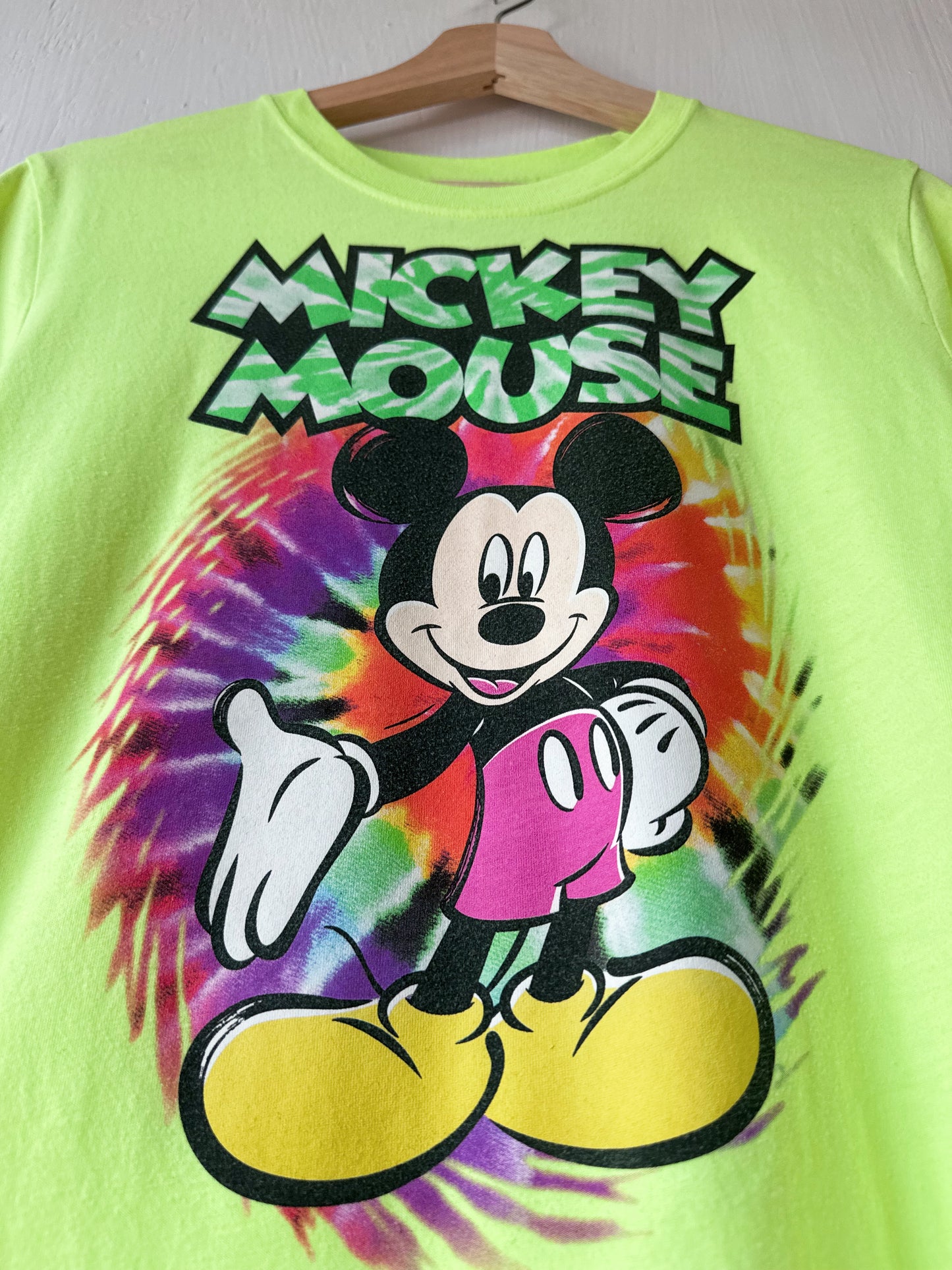 Neon Mickey Tee - YL (10/12)