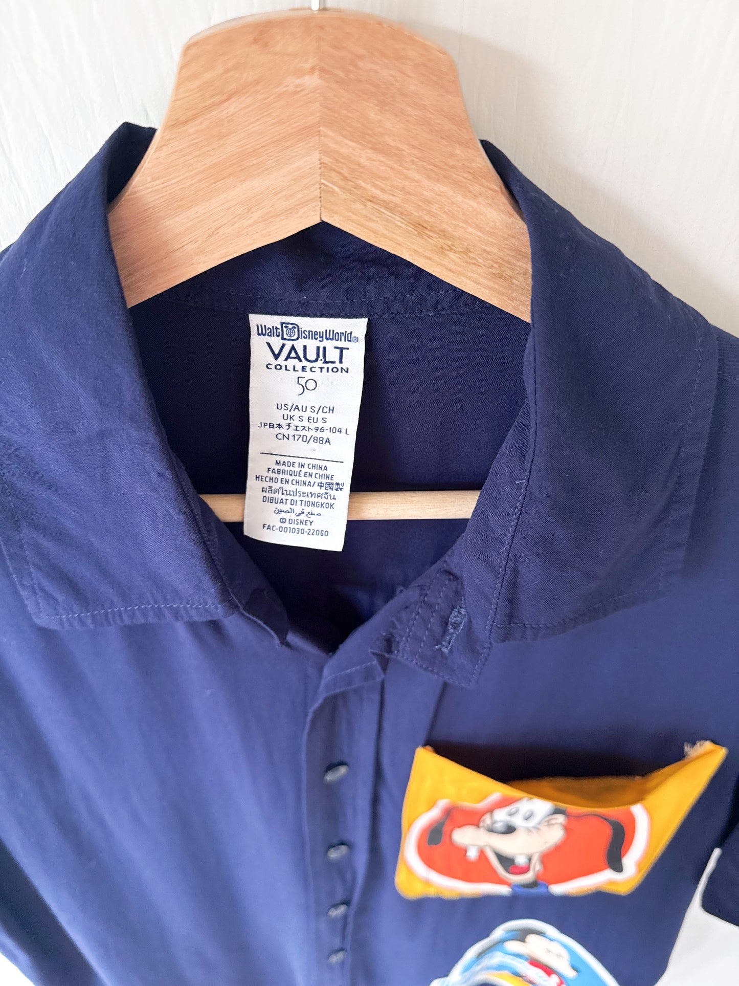 WDW Vault Collection Patch Button Down - S