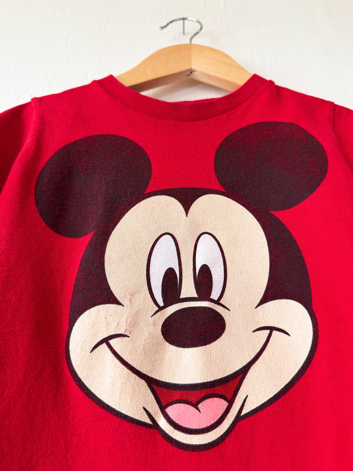 Big Face Red Mickey Tee - 2T
