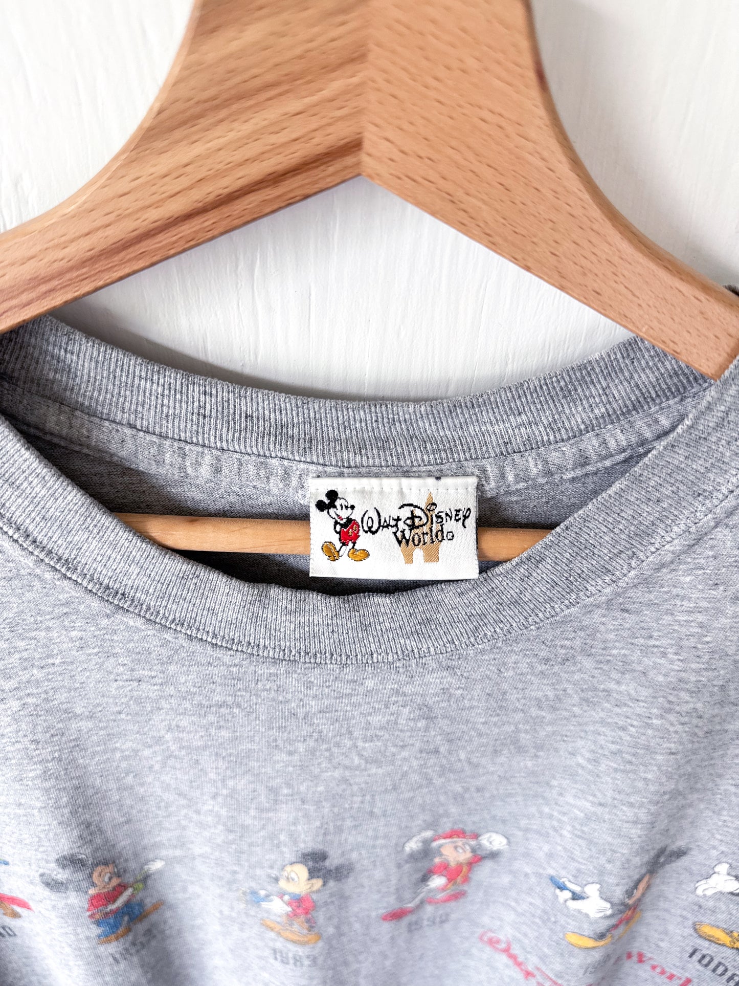 VINTAGE Mickey Through The Years Cutoff Tee - L/XL