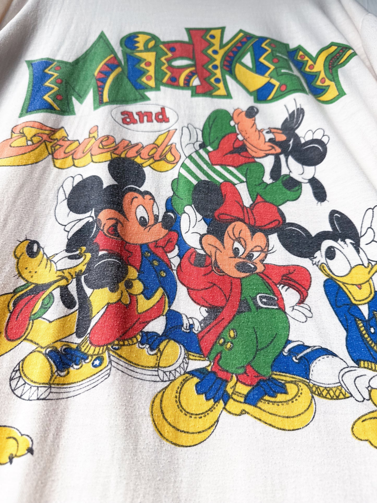 VINTAGE 80’s Mickey & Co Mouse Ears Tee - L