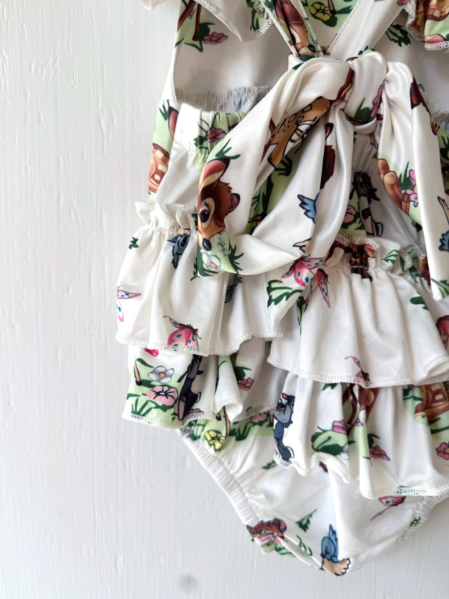 Bambi Ruffle Romper + Headband - 18/24M