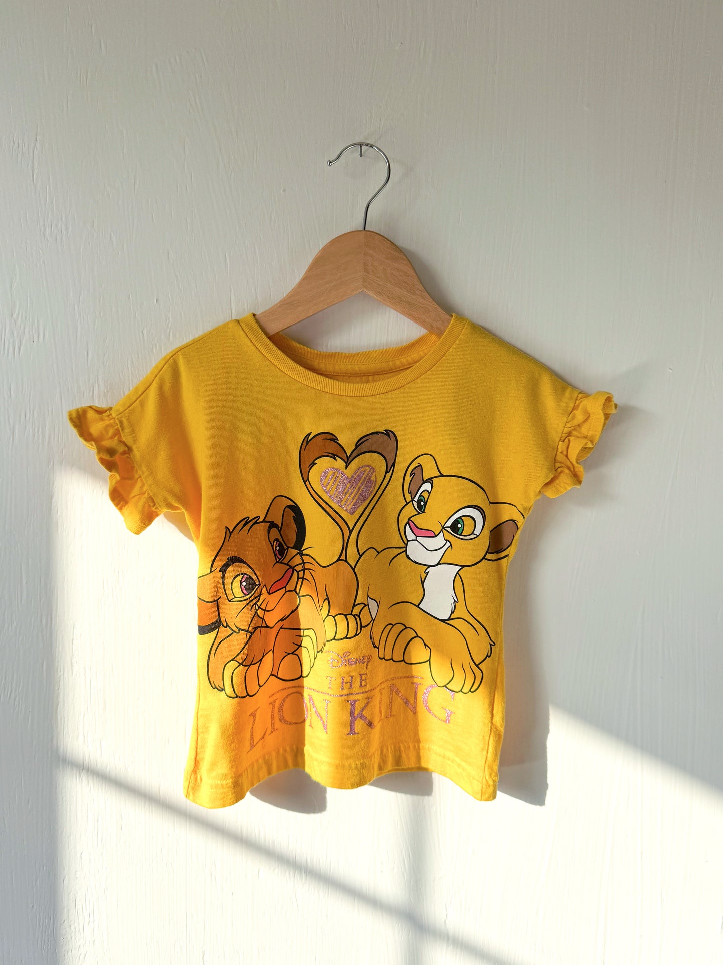 Ruffle Sleeve Lion King Tee - 2T