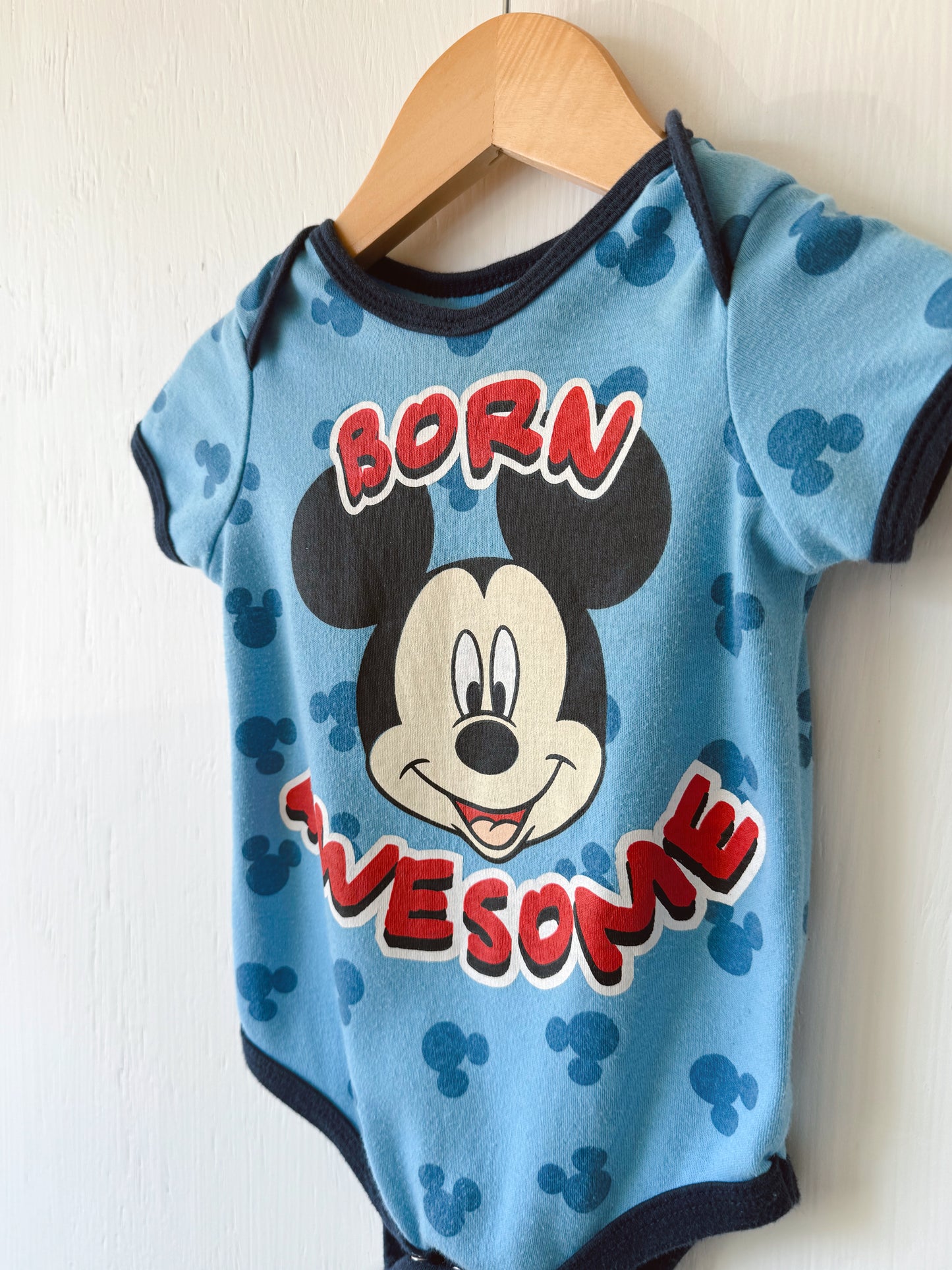 Big Face Mickey Onesie - 6/9M