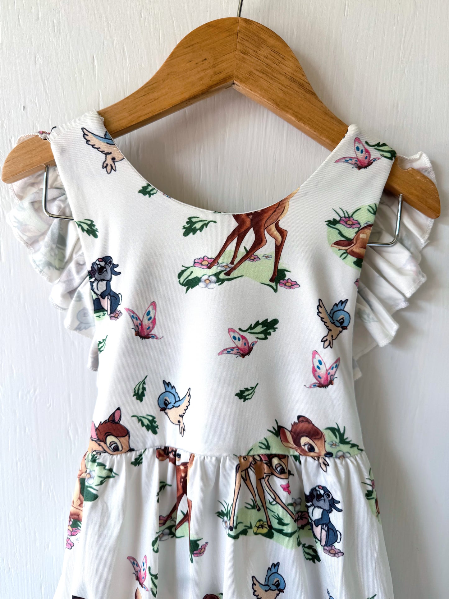 Bambi Ruffle Romper + Headband - 18/24M