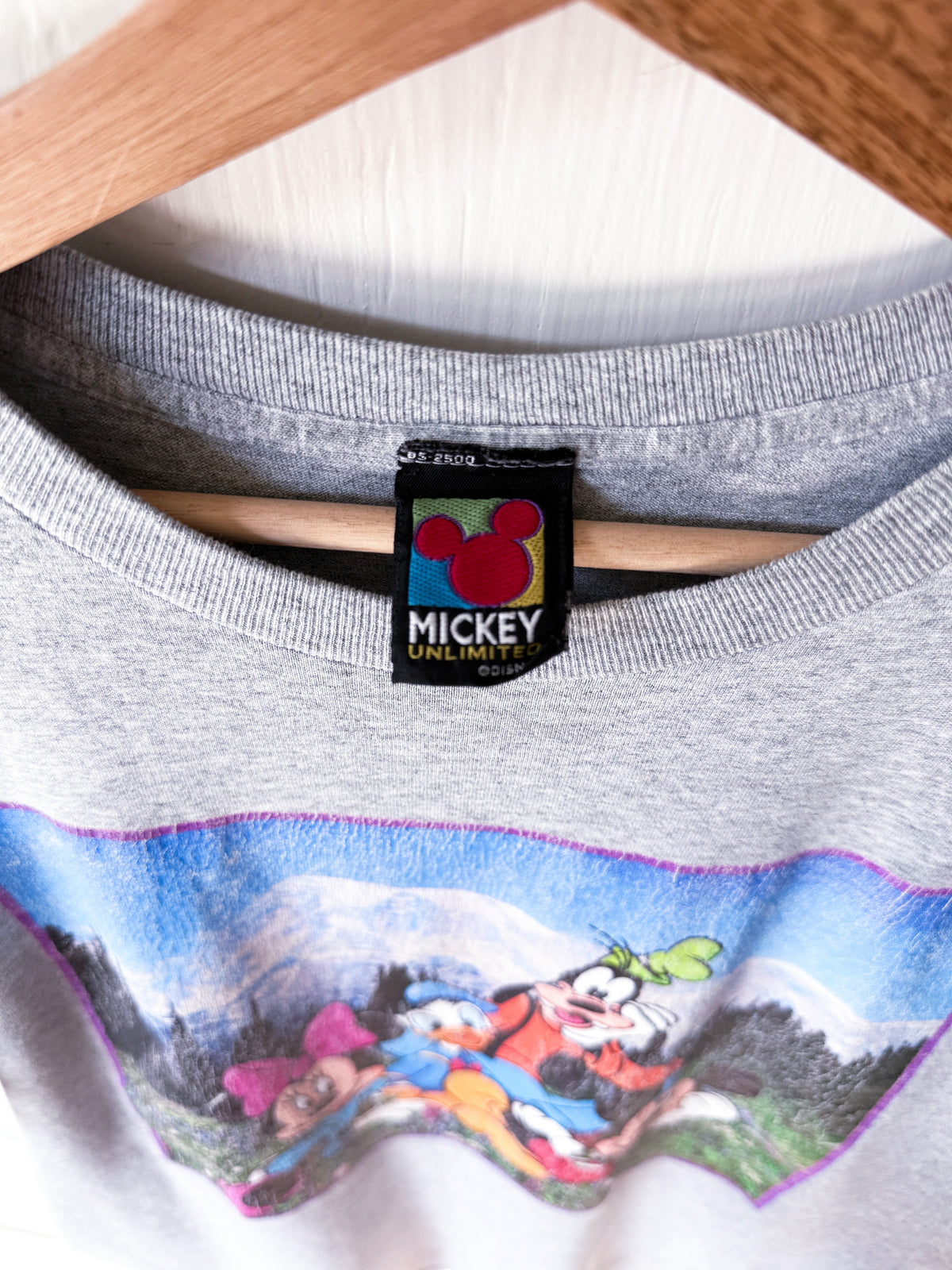 VINTAGE 90’s Mountain Air Mickey’s Crew Tee - L/XL