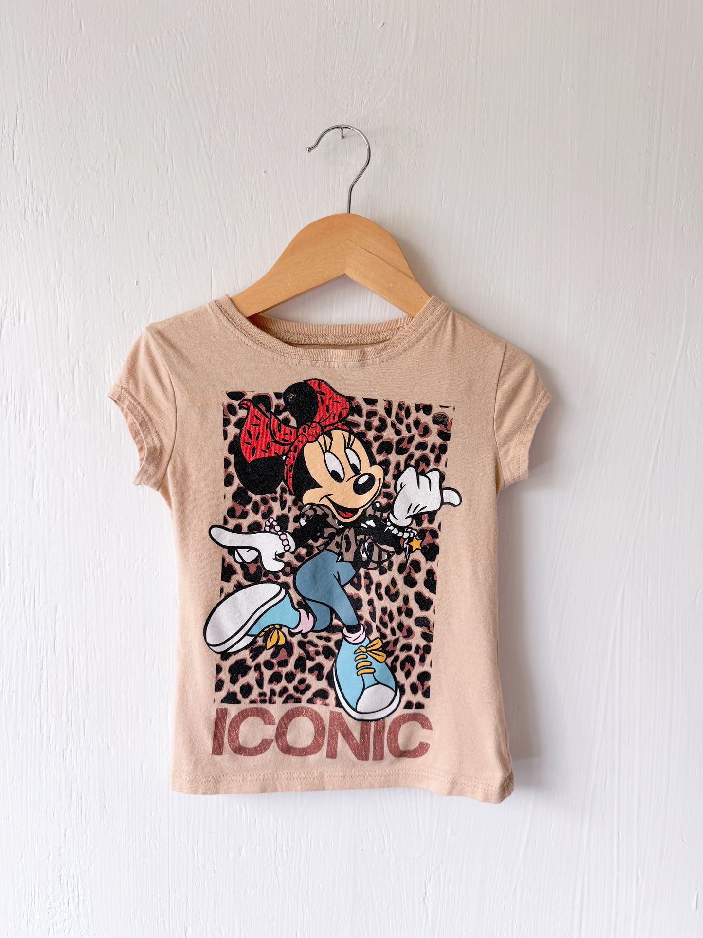 Iconic Leopard Print Minnie Tee - 4T