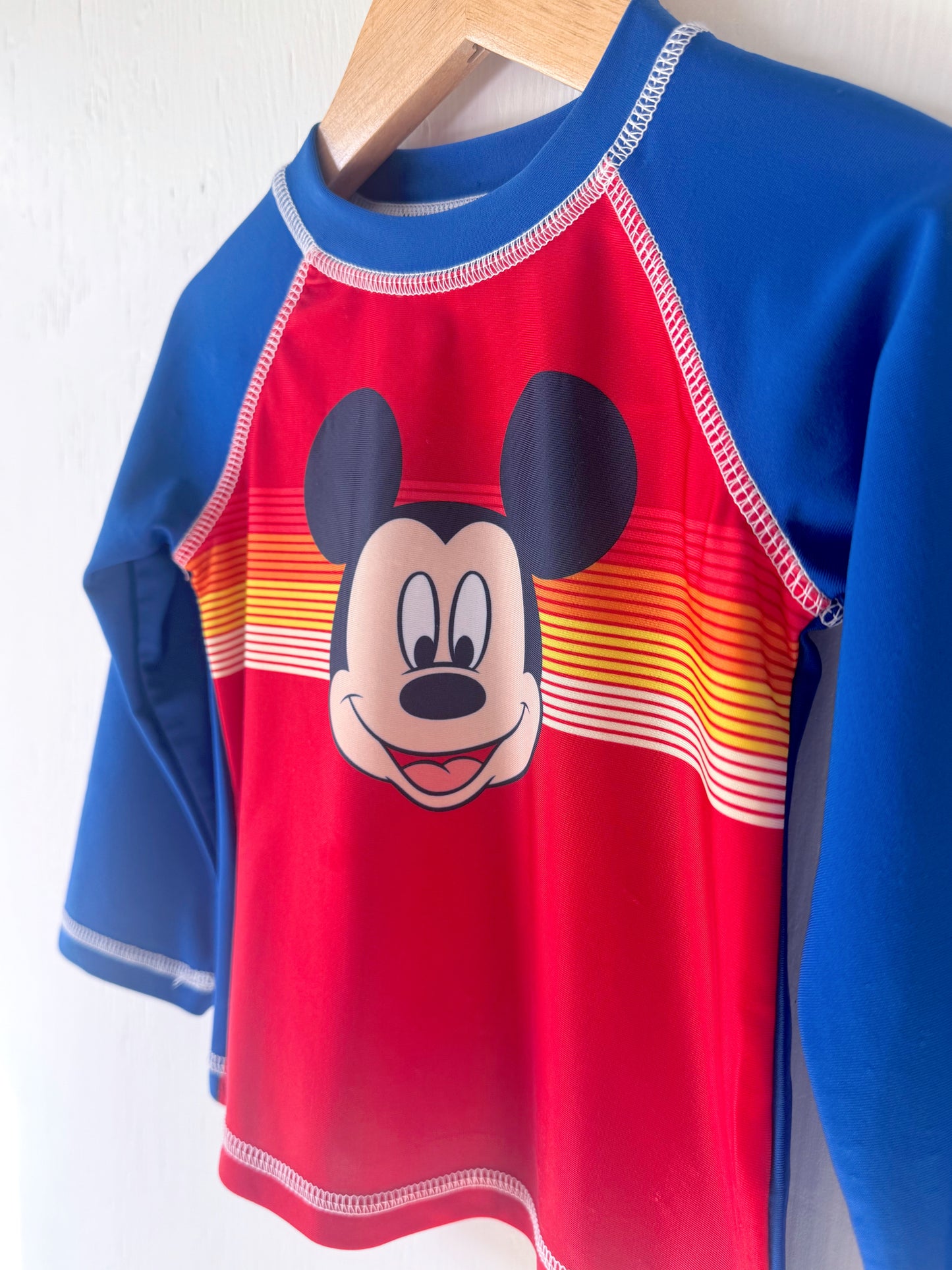 NEW Mickey SPF Swim Rash Guard - 18M