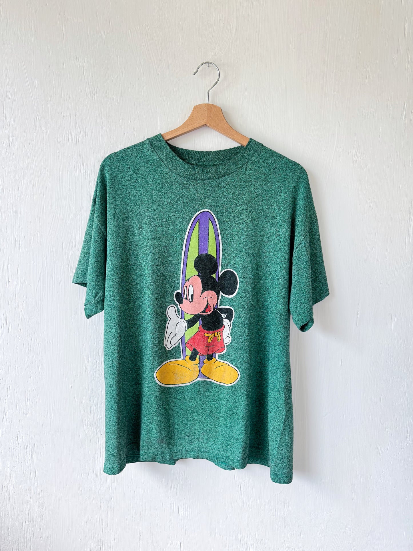 VINTAGE 90’s Mickey Surf Tee - L/XL