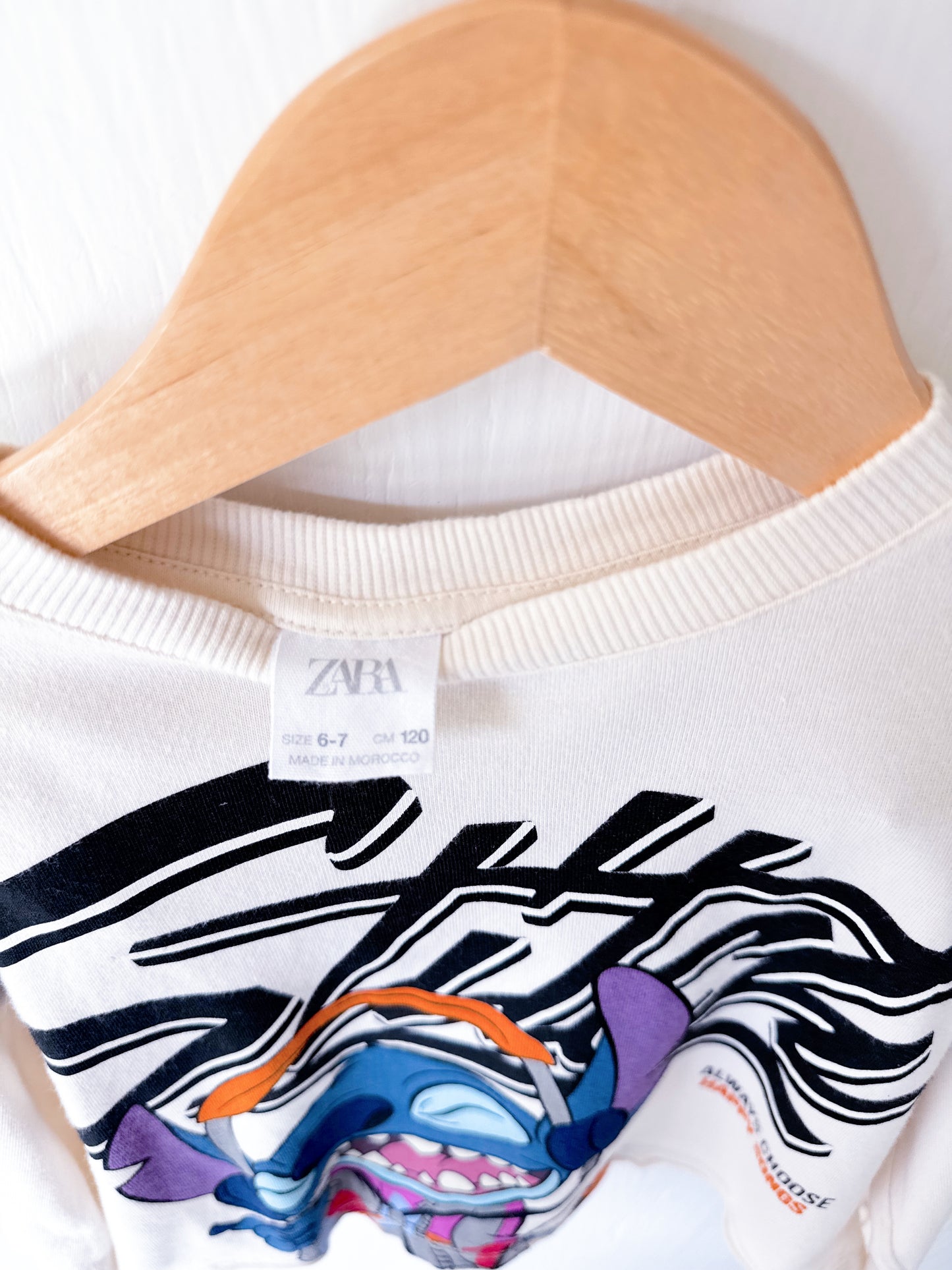 Zara x Disney Stitch Long Sleeve Tee - Y5