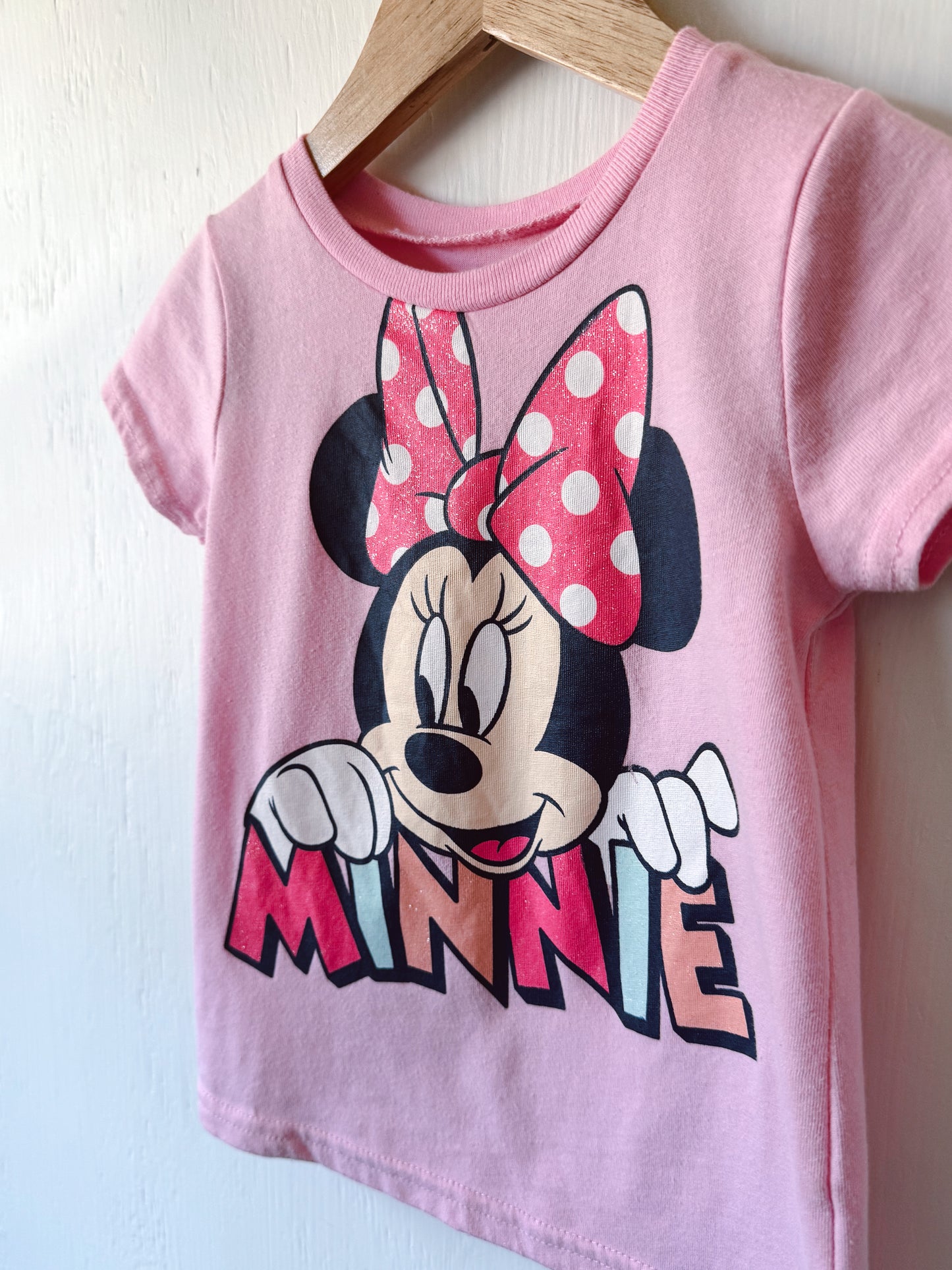 Minnie Pink Shimmer Tee - 3T
