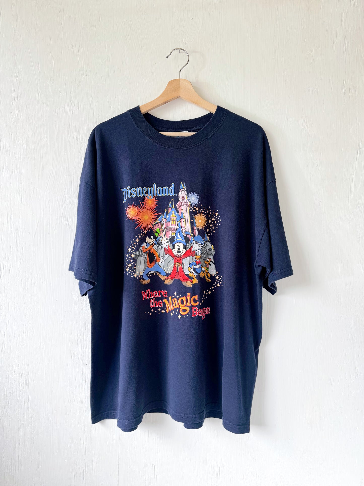 VINTAGE Disneyland Magic Begins Tee - 2X