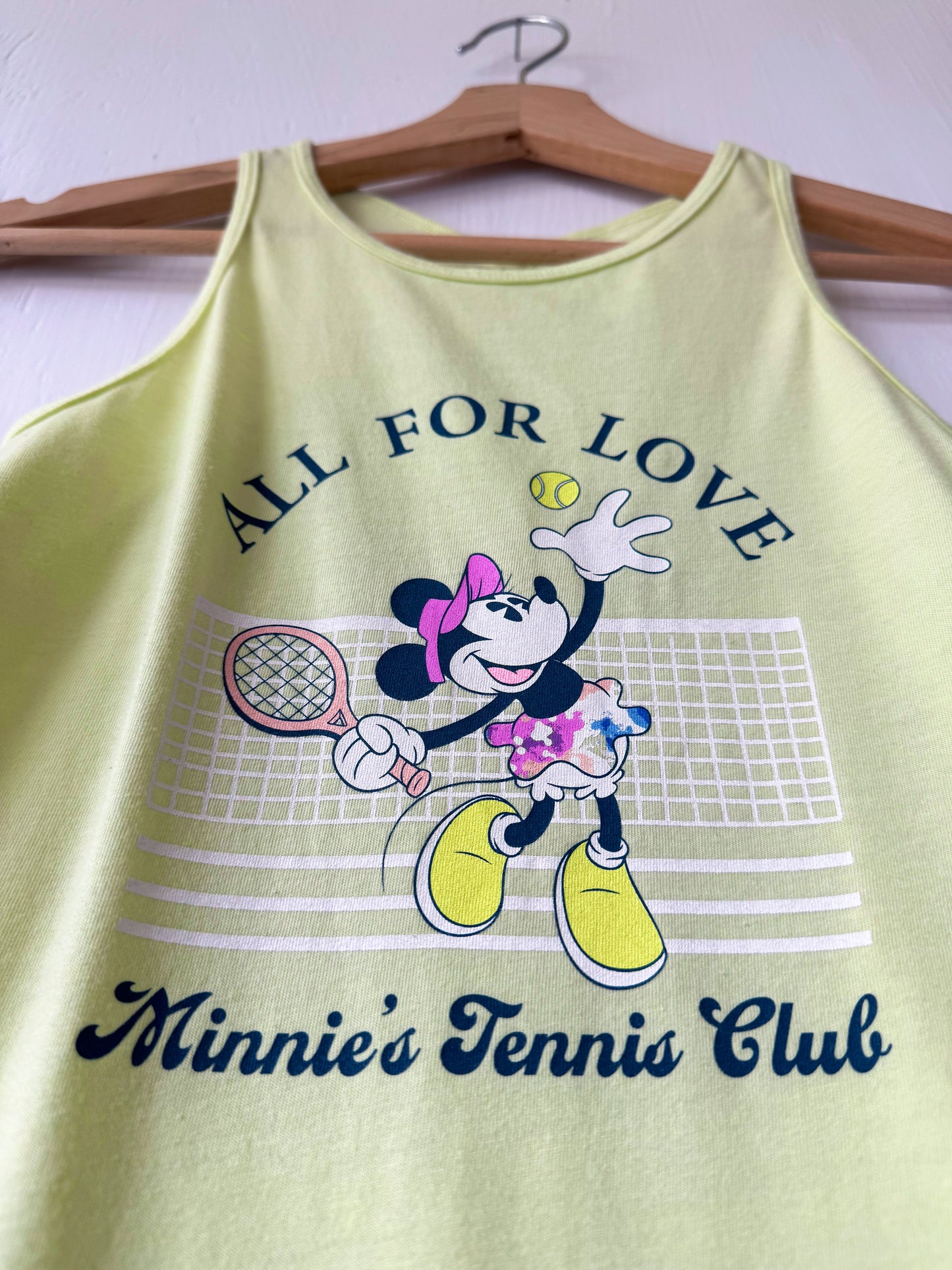 Minnie Tennis Lime Tank - Y8