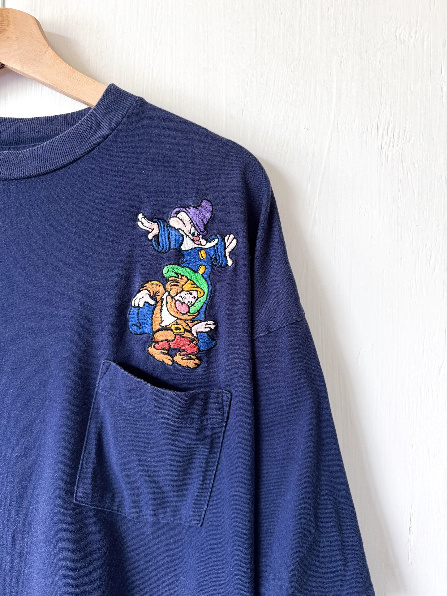 VINTAGE Disney Store Dopey + Grumpy Tee - 2X