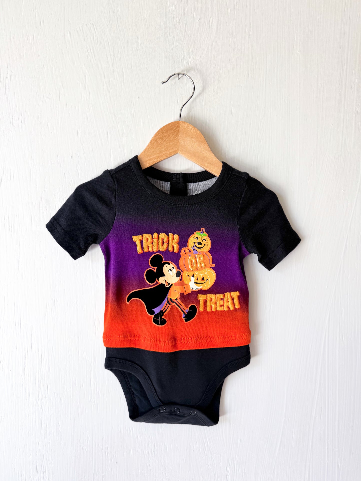 Mickey Trick Or Treat Onesie - 9/12M