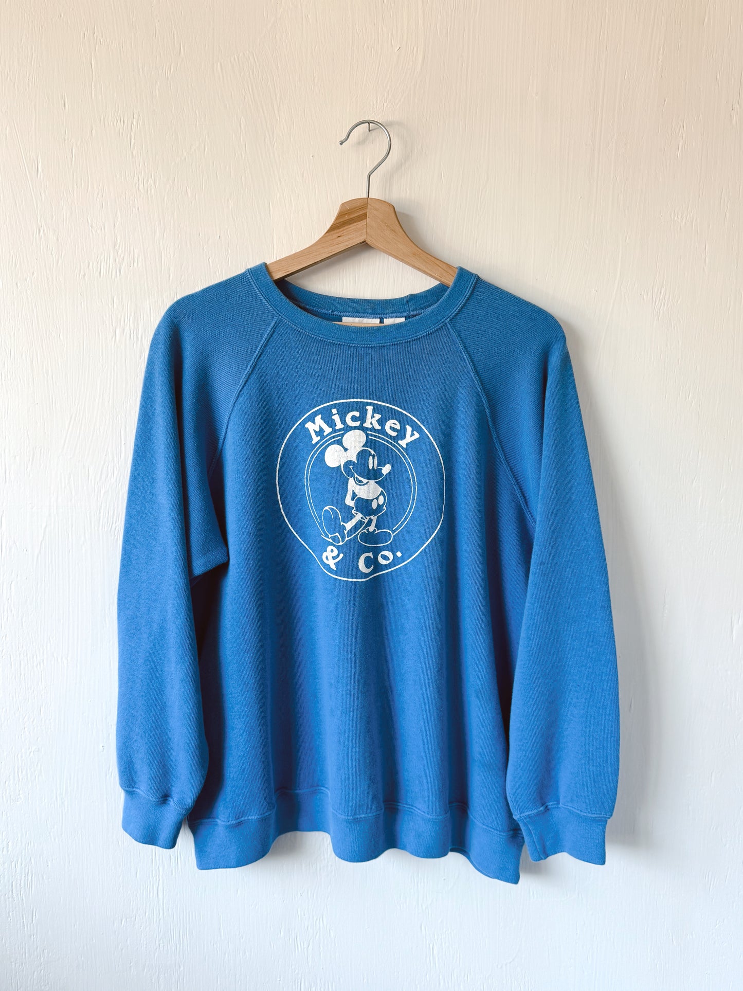VINTAGE Blue Mickey & Co Crewneck - L