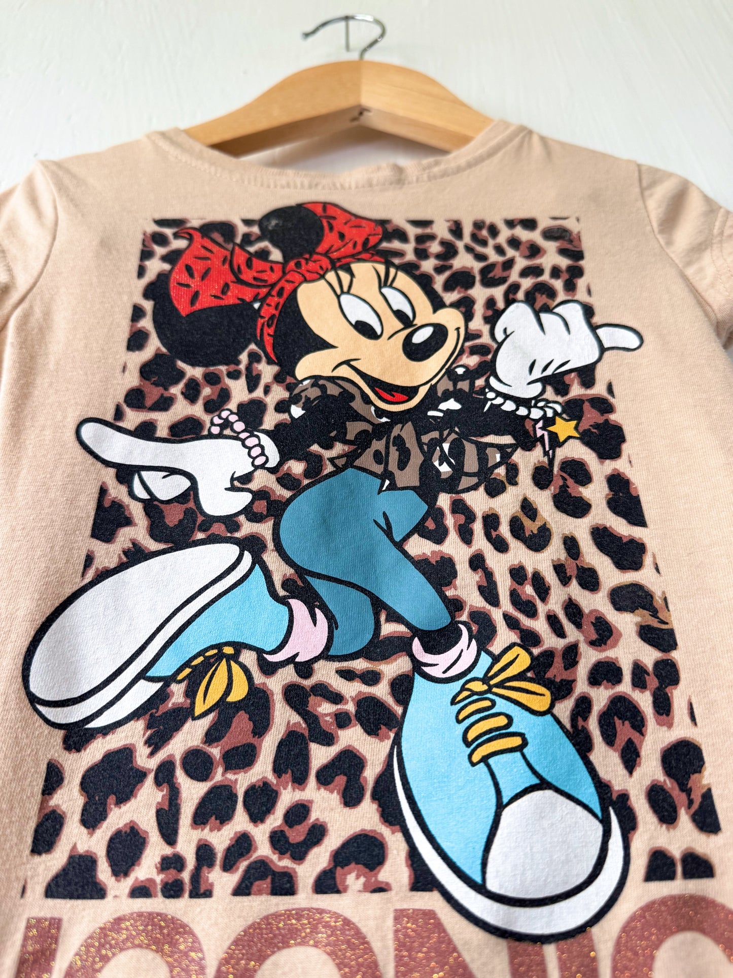 Iconic Leopard Print Minnie Tee - 4T