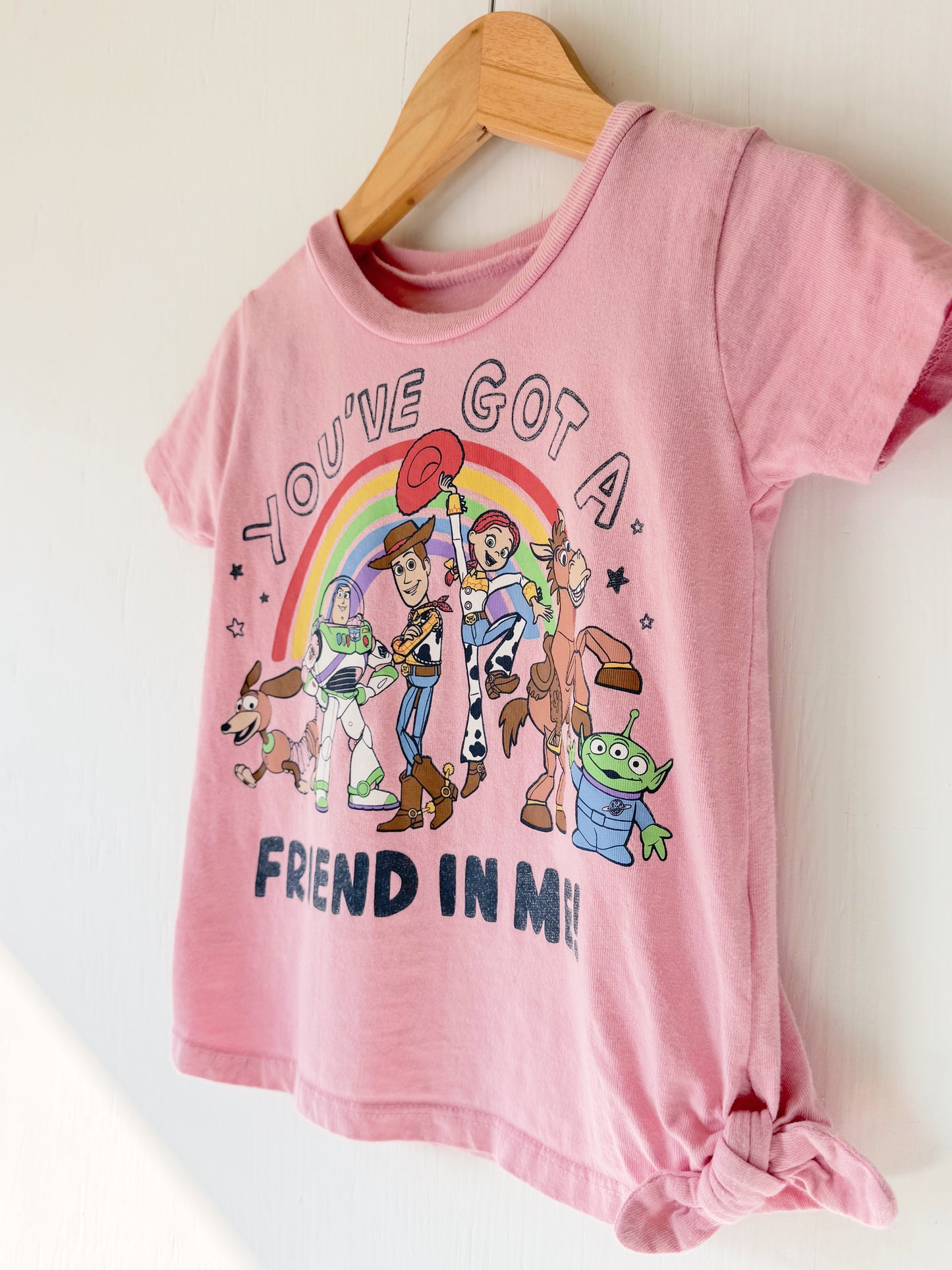 Pink Toy Story Bow Tee - 2T
