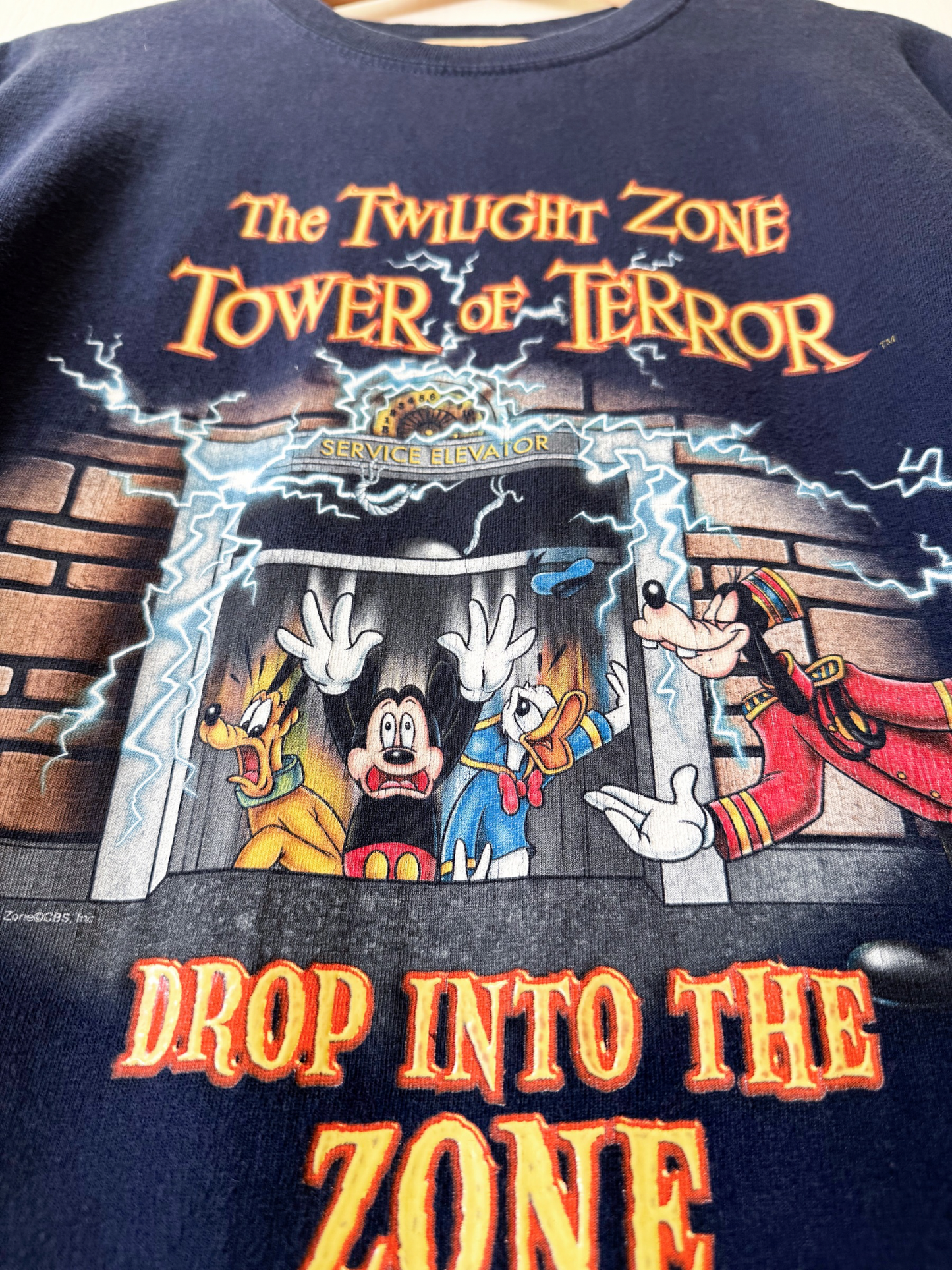 VINTAGE Character Tower Of Terror Tee - M