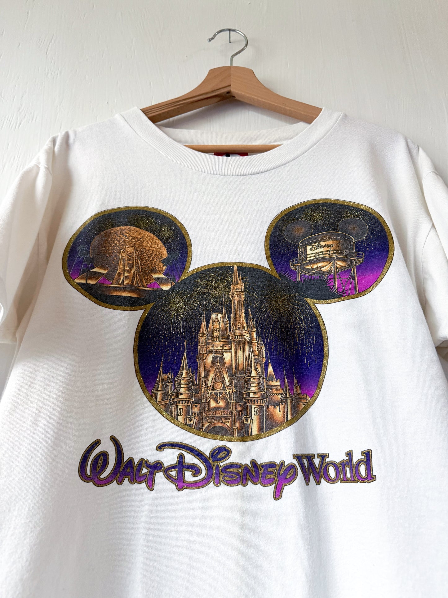 VINTAGE 90’s WDW 3 Park Tee - L