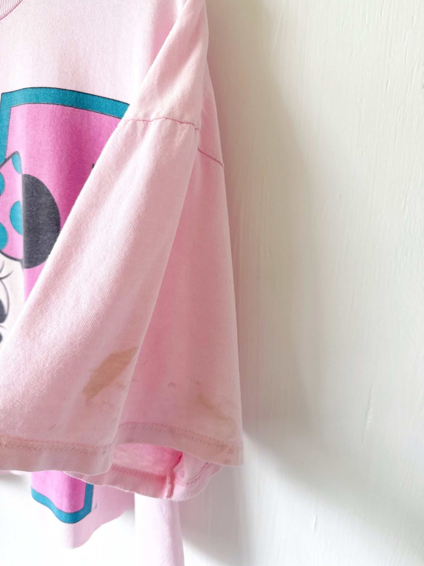 VINTAGE 90’s Pink Minnie Cut Off Tee - XL