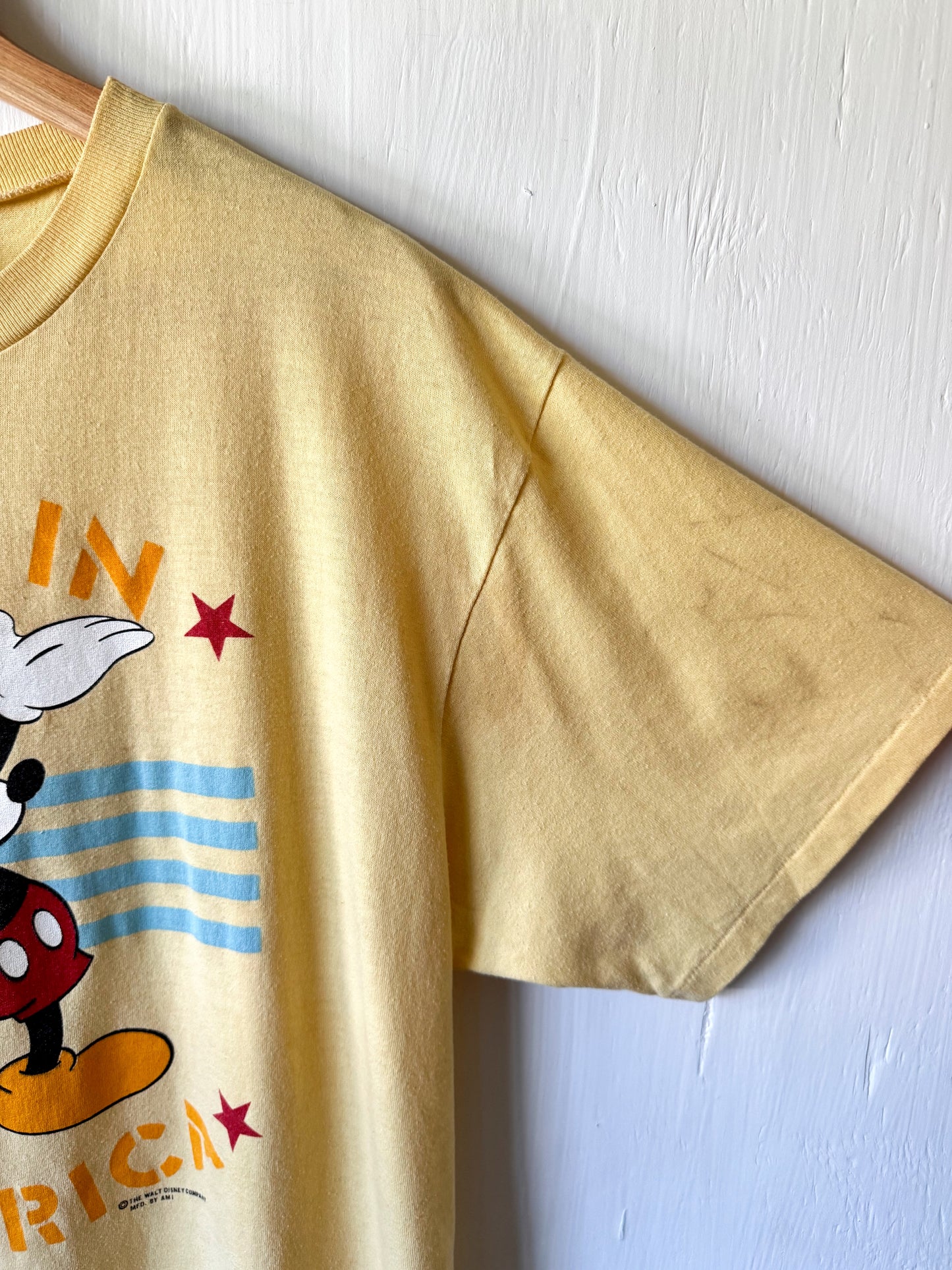 VINTAGE 80’s Mickey Made In America Tee - XL