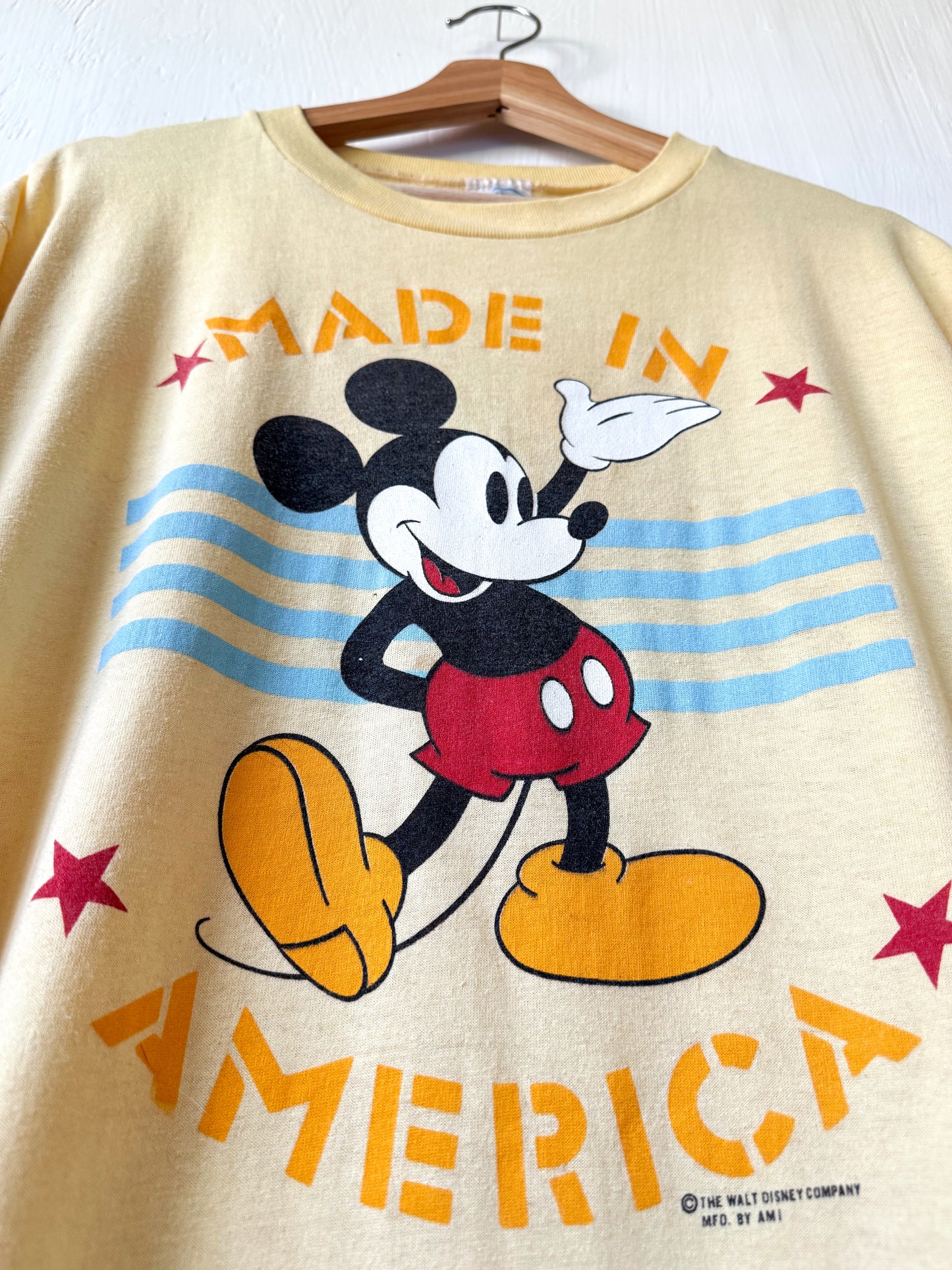 VINTAGE 80’s Mickey Made In America Tee - XL