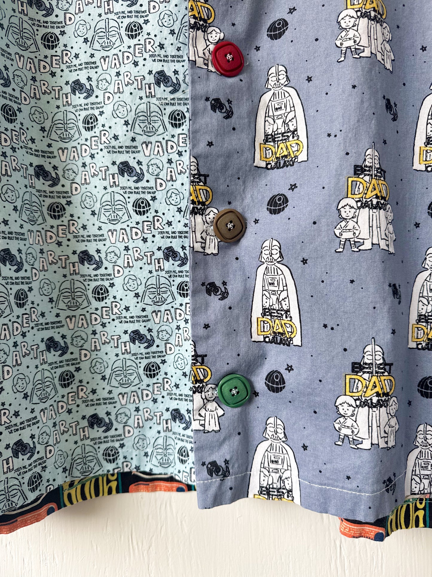 Handmade Star Wars “Dad” Button Down - L/XL