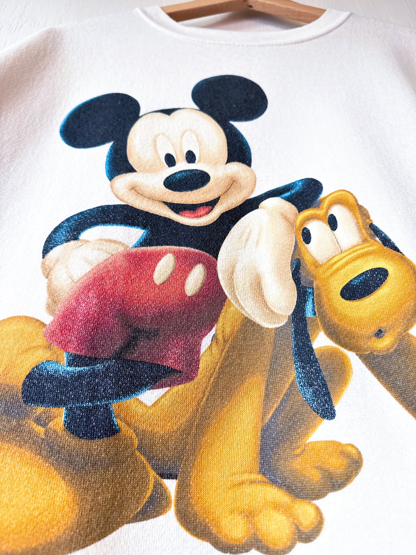 VINTAGE 90’s Mickey Pluto Crewneck - L/XL