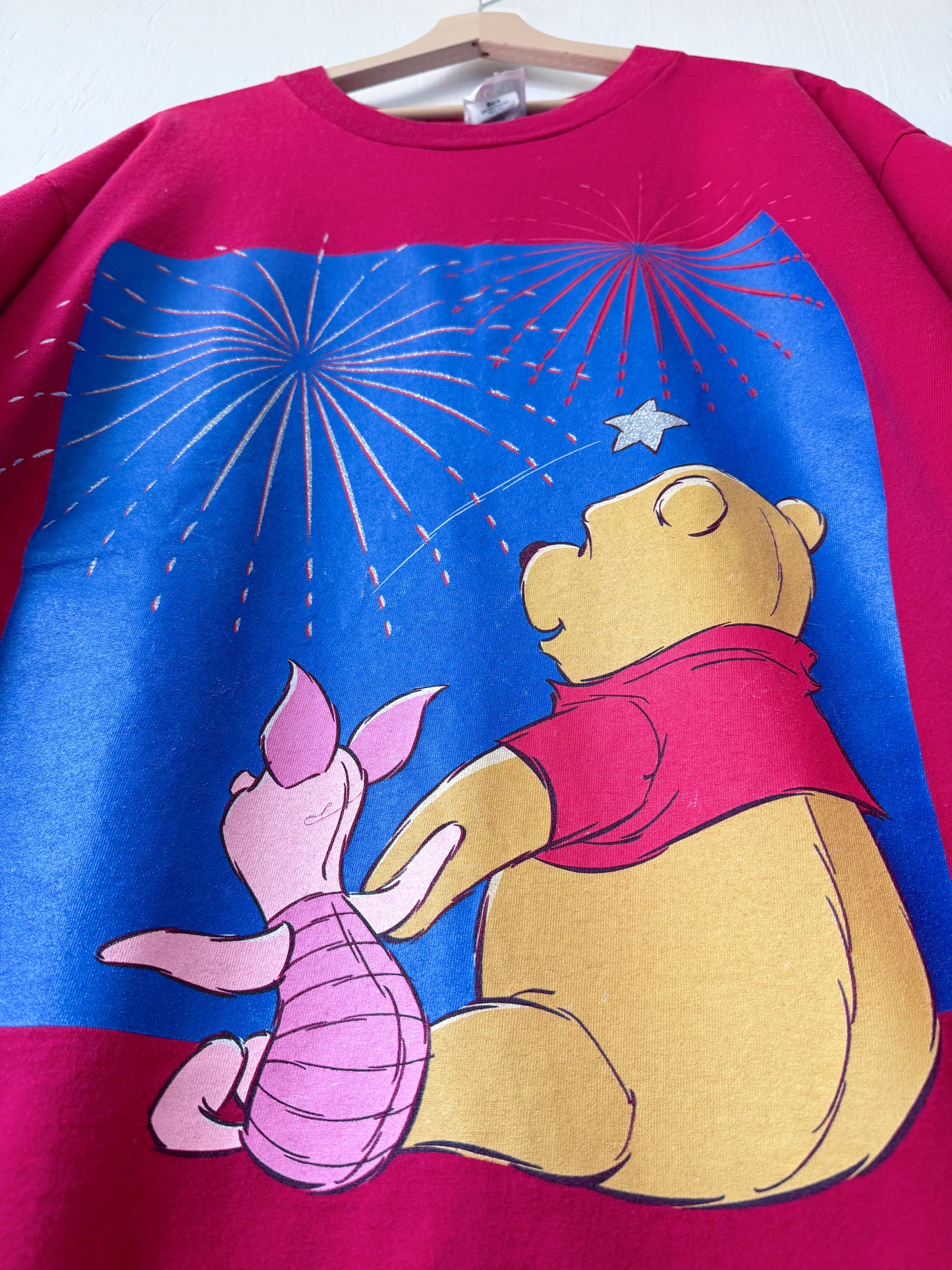 VINTAGE 90’s Pooh Fireworks Tee - 2X