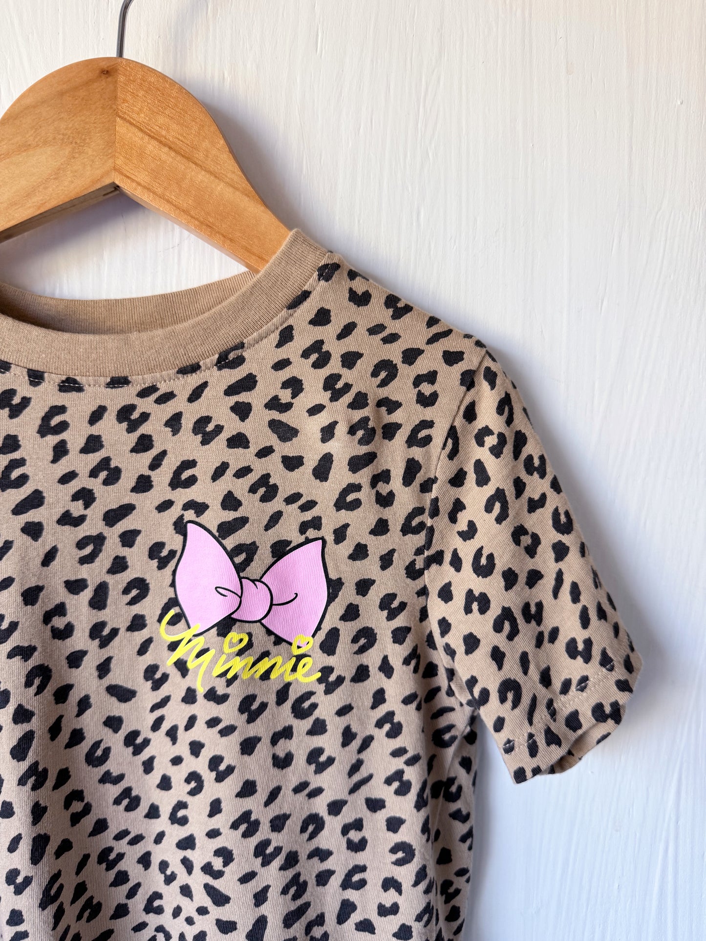 H&M Minnie Leopard Print Tee - 5T/6