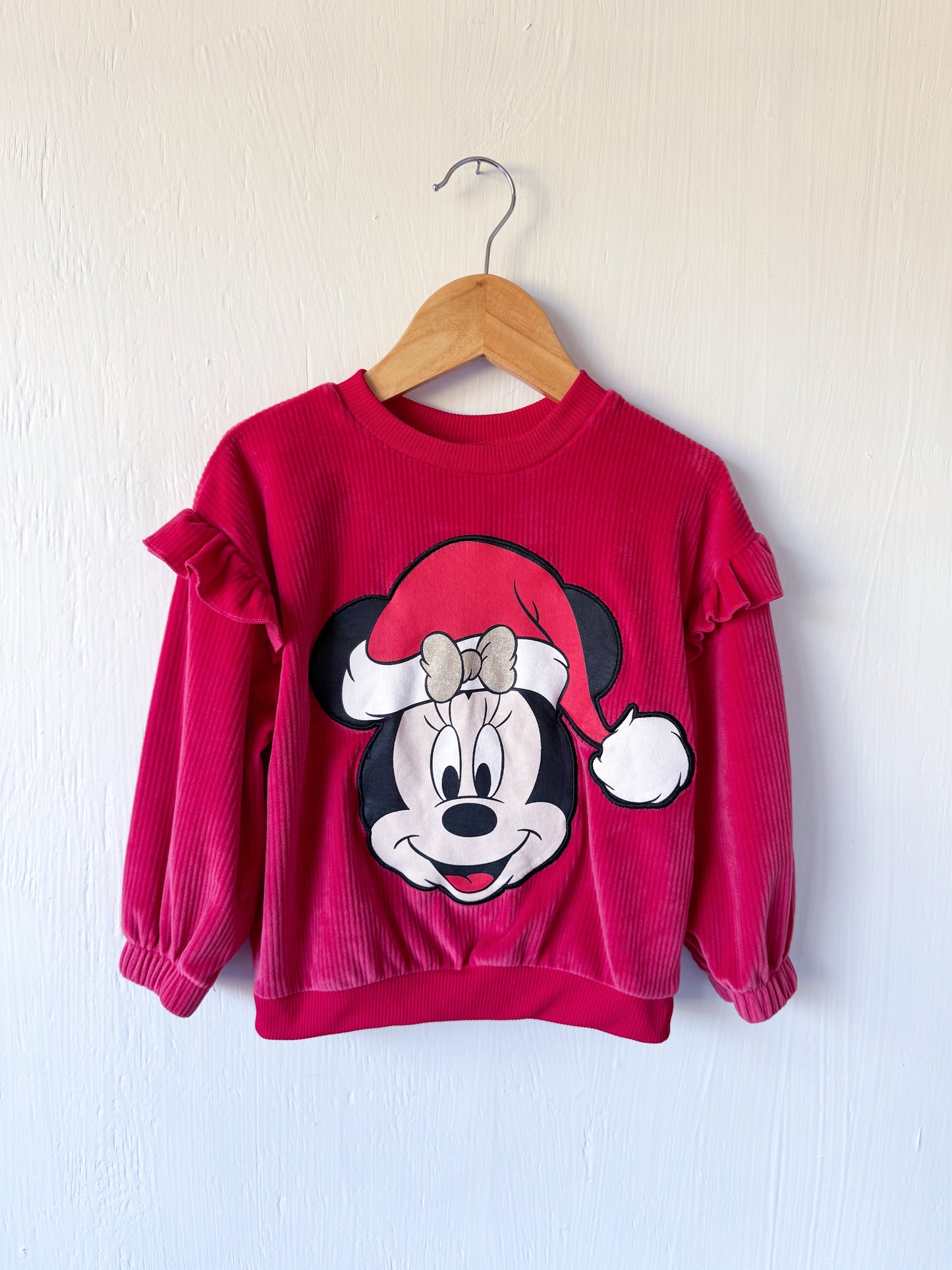 Minnie Holiday Ribbed Set - 4T