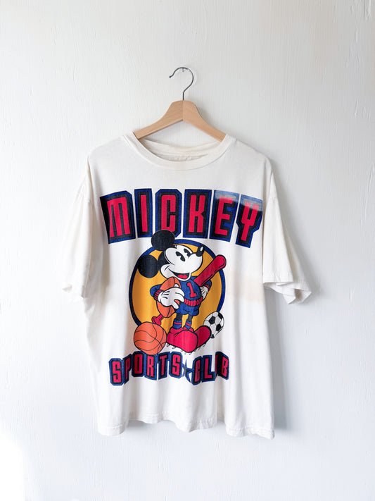 VINTAGE 90’s Mickey Sports Club Tee - XL