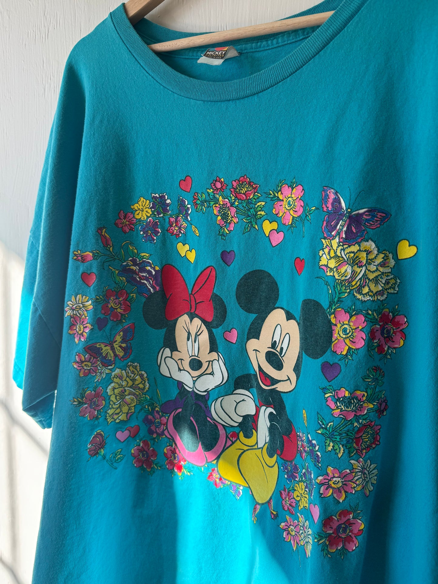 VINTAGE Spring Love Mickey Minnie Tee - OS