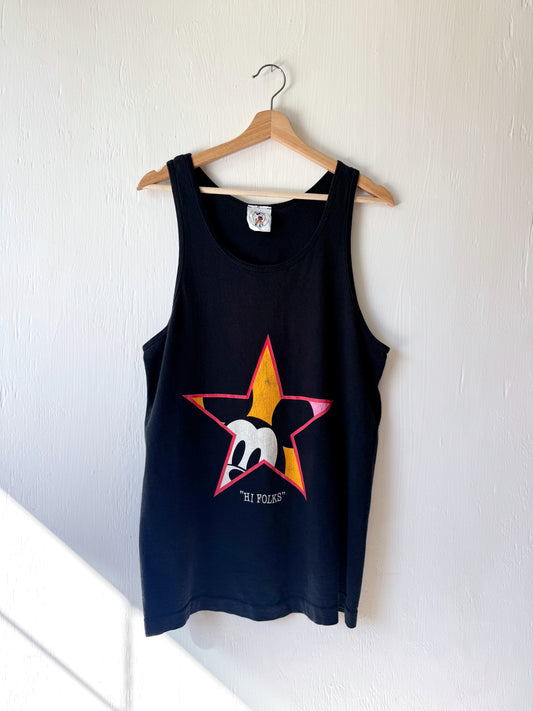 VINTAGE 90’s Mickey ‘Hi Folks’ Tank - L