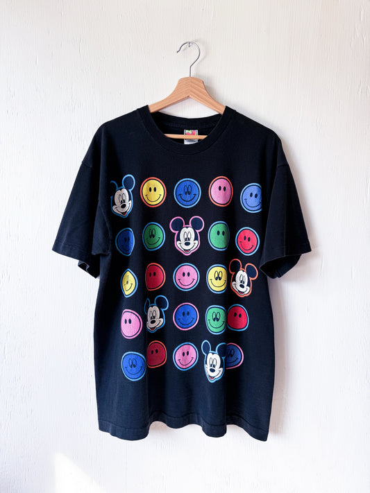 VINTAGE 90’s Mickey Smileys Tee - XL