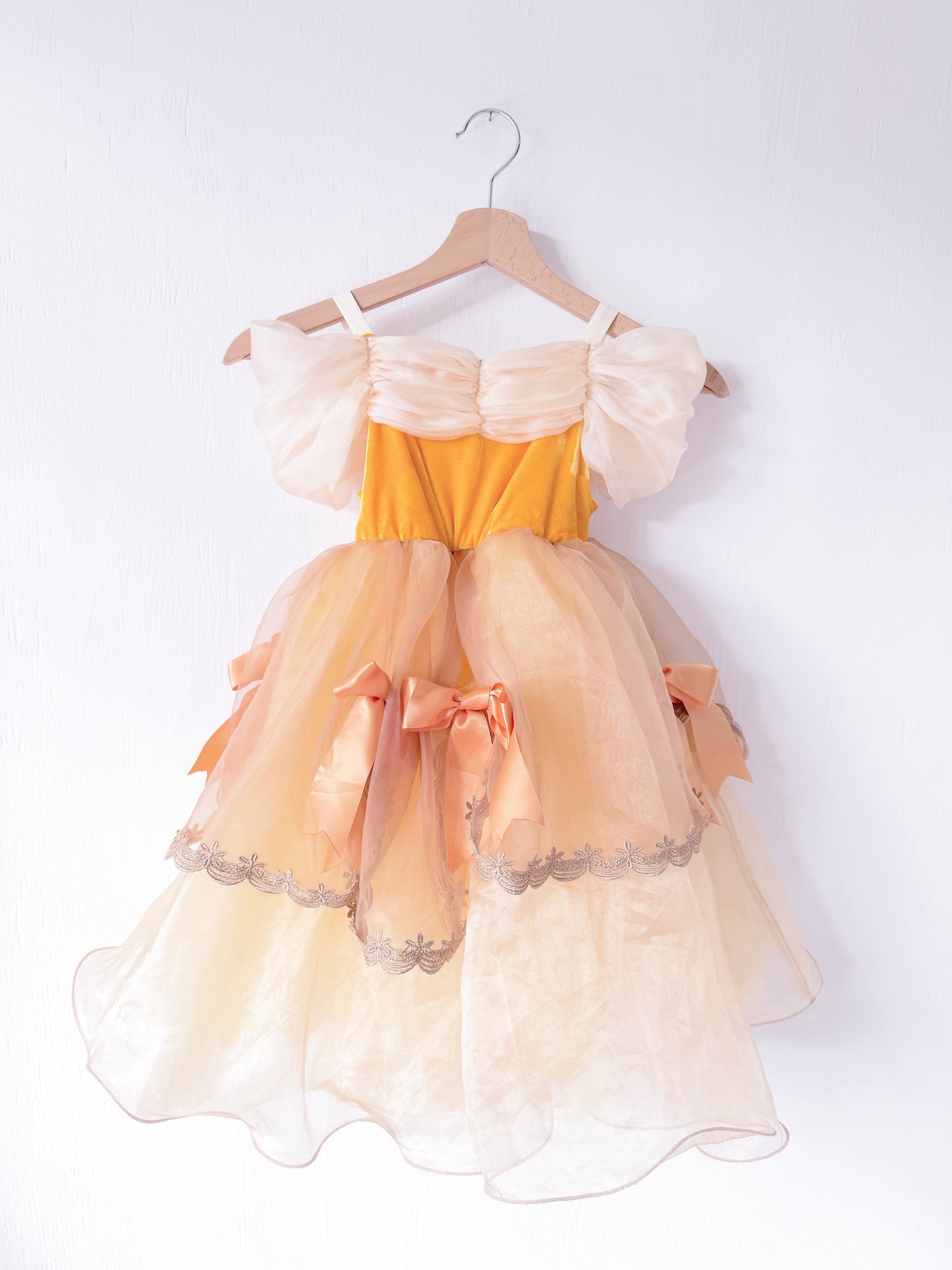 Belle Bow Puff Sleeve Gown - 3T