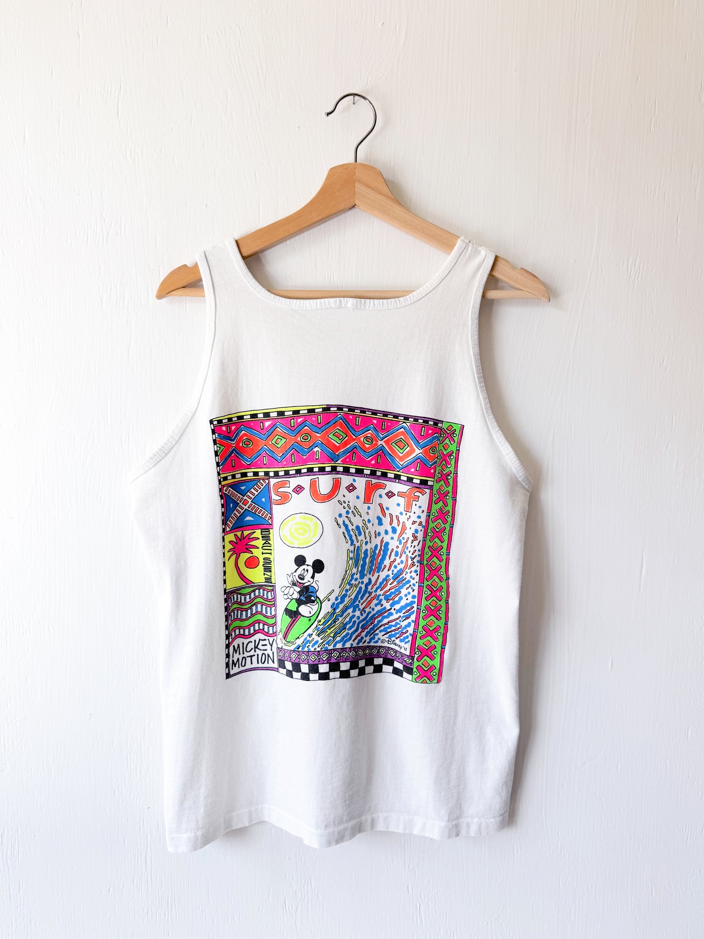 VINTAGE 1989 Surf Mickey Tank - M