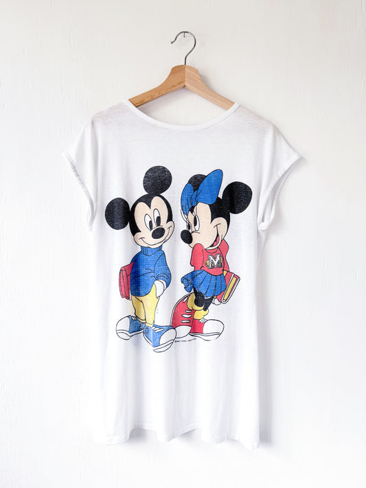 VINTAGE 80’s Walt Disney Productions Mickey Minnie Tee - M/L
