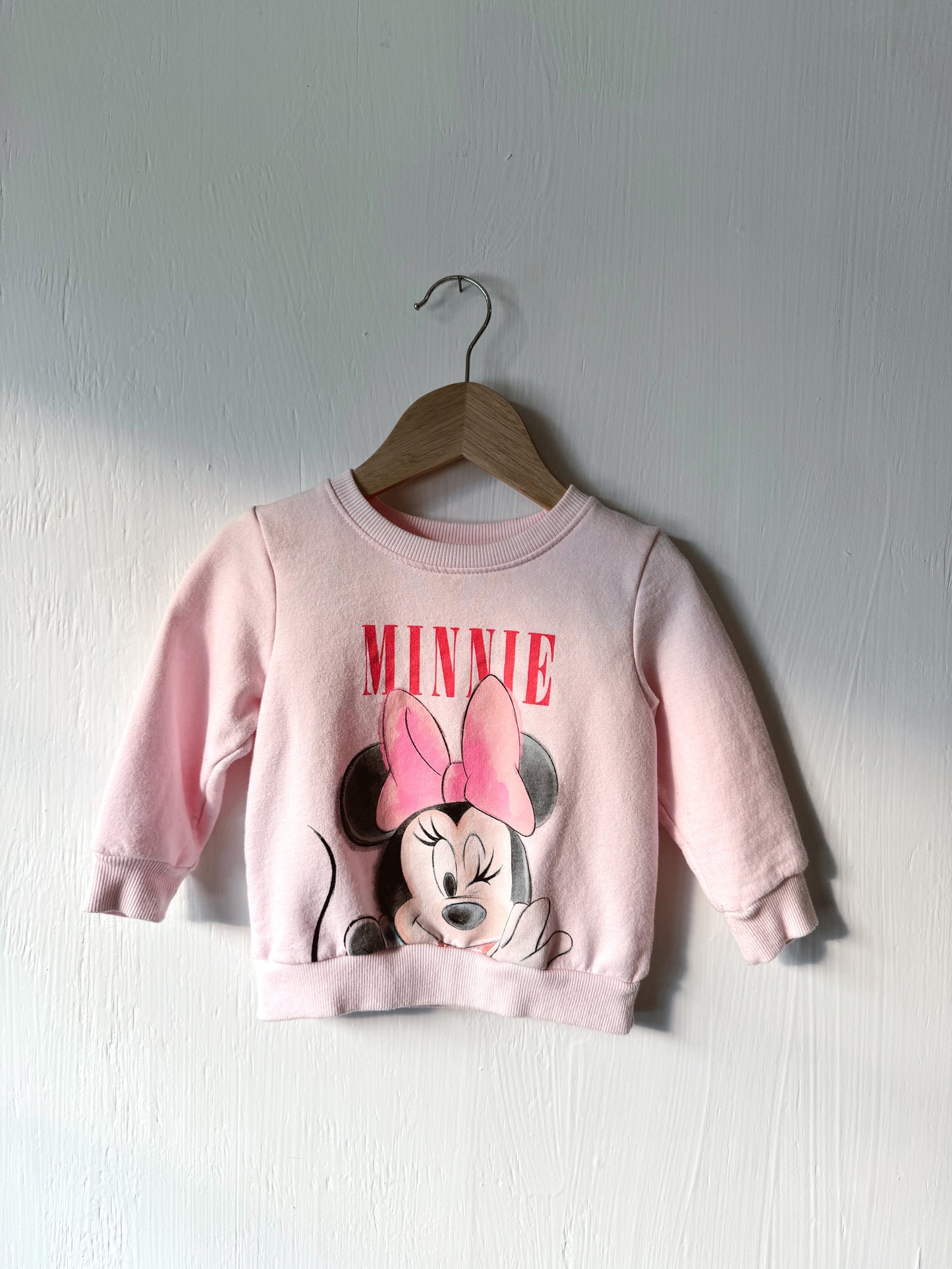 Pink Minnie Crewneck - 12M