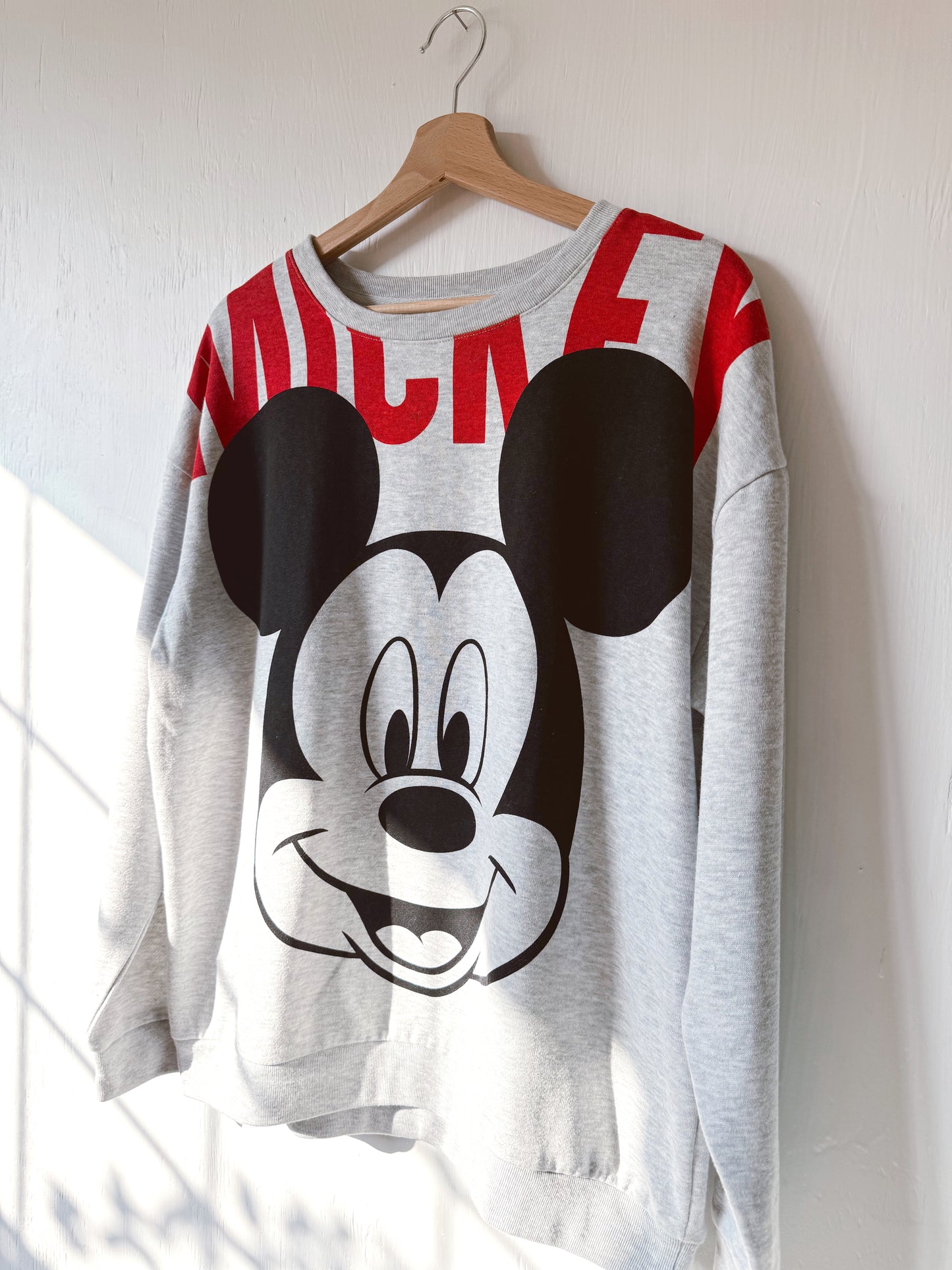 Big Mickey Face Crewneck Sweatshirt - XL